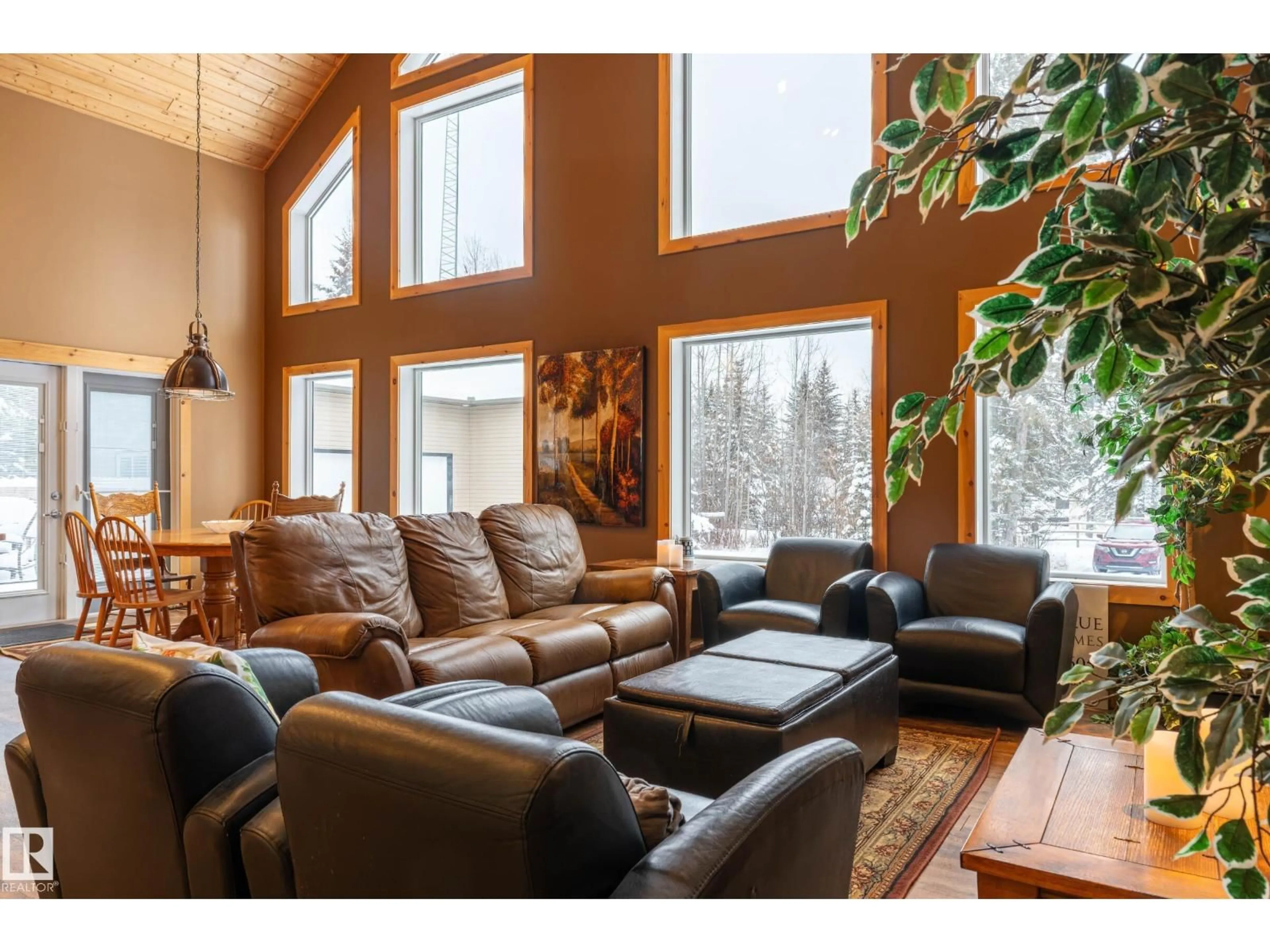 Living room with furniture, wood/laminate floor for 120 LAKESHORE DR, Rural Bonnyville M.D. Alberta T0A2E0