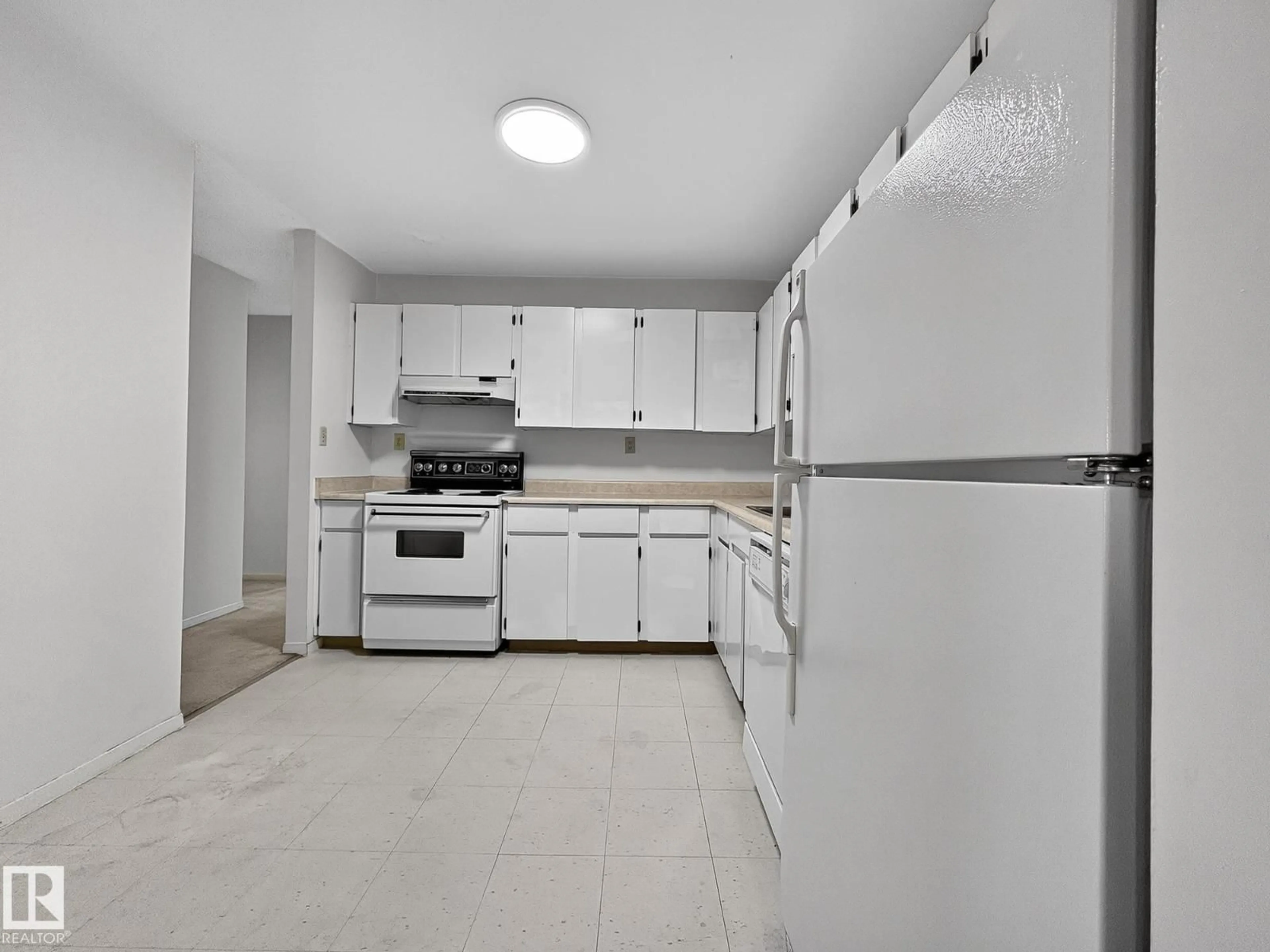 Standard kitchen, ceramic/tile floor for #406 - 2620 MILL WOODS RD E, Edmonton Alberta T6L5K6
