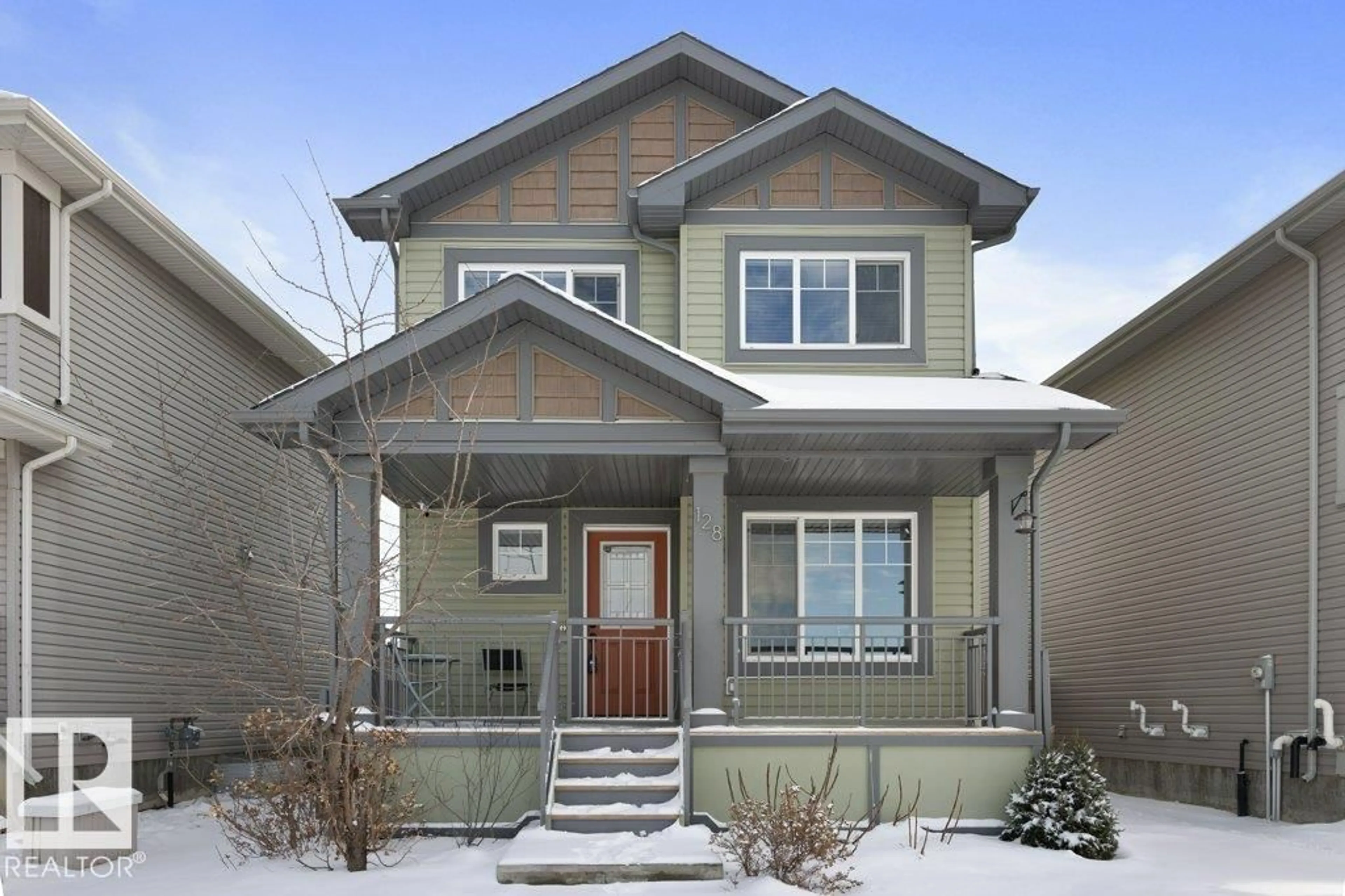 Home with vinyl exterior material, street for 128 HARVEST RIDGE DR, Spruce Grove Alberta T7X0V9