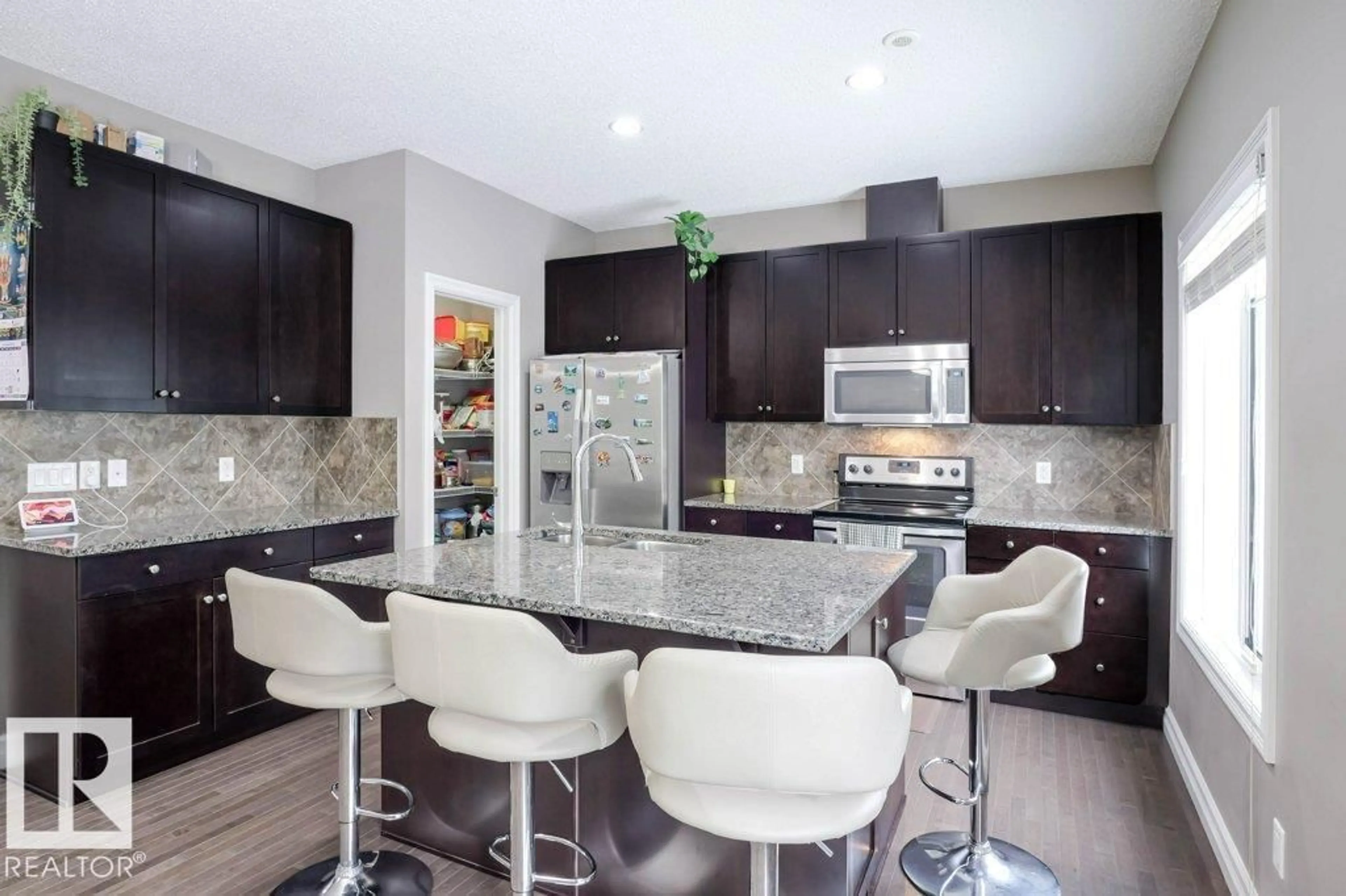 Contemporary kitchen, ceramic/tile floor for #97 - 2003 RABBIT HILL RD, Edmonton Alberta T6R0R7