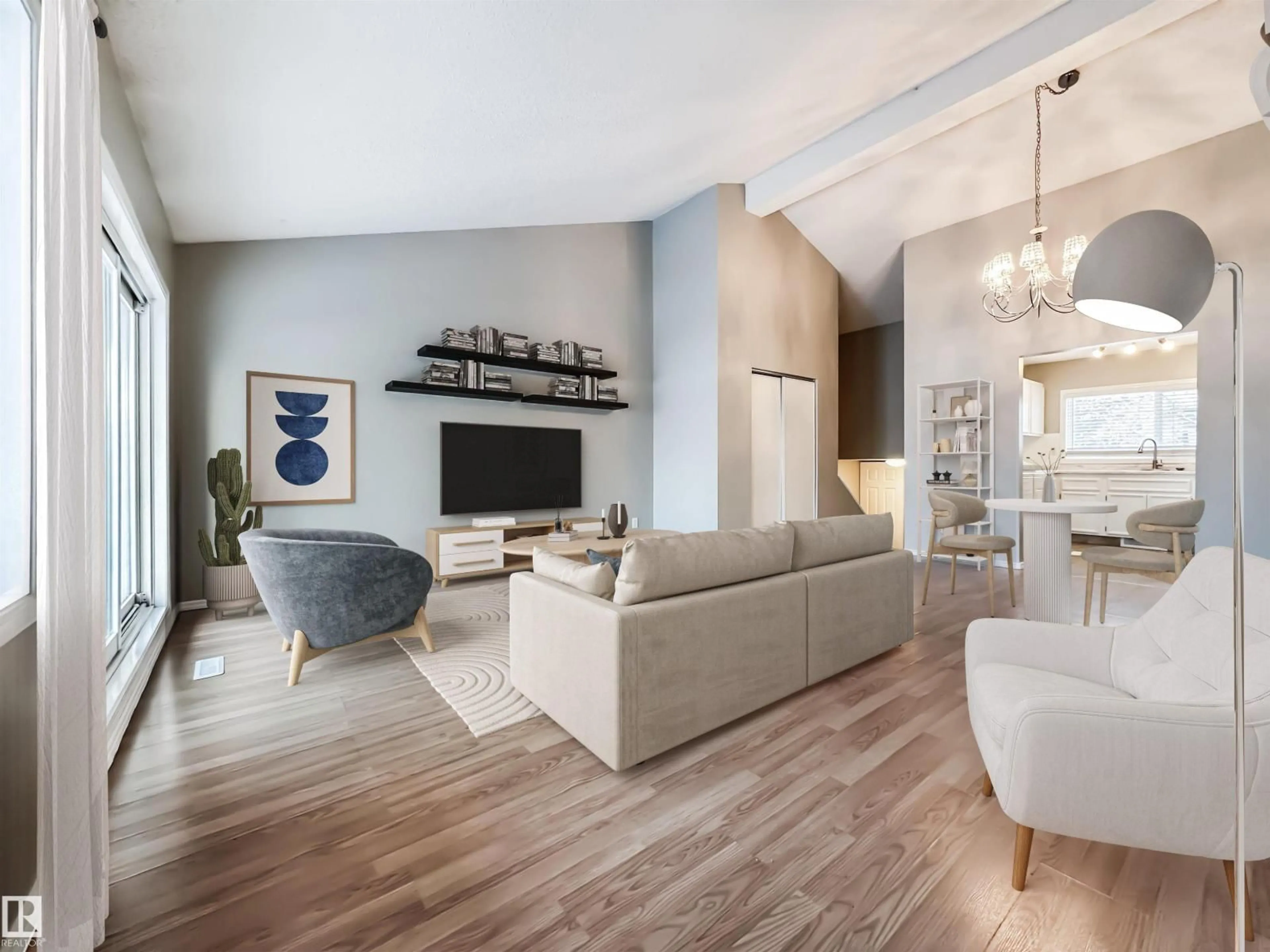 Living room with furniture, unknown for 50 6220 172 ST NW, Edmonton Alberta T5T3R4