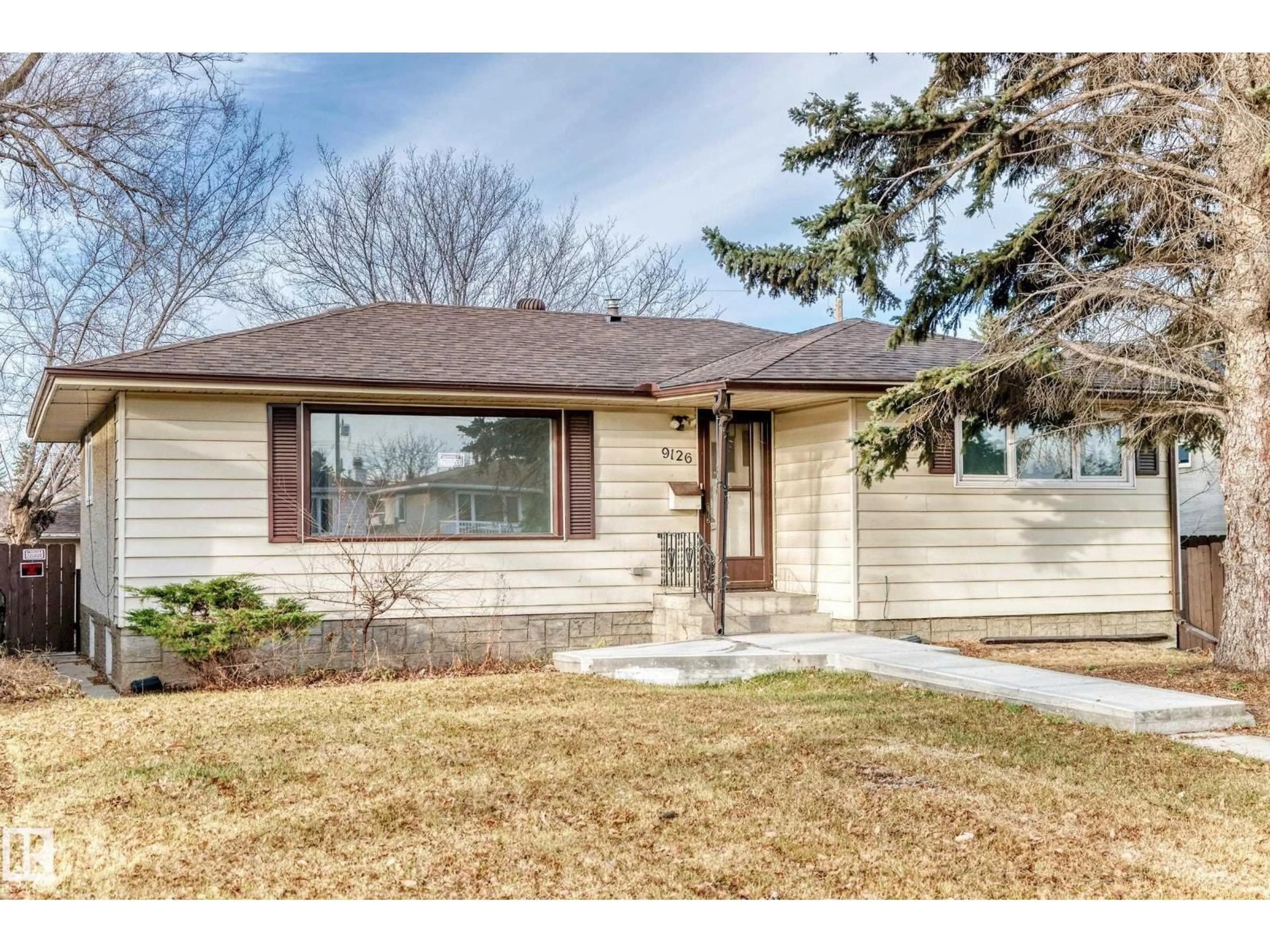 Home with brick exterior material, street for 9126 152 ST, Edmonton Alberta T5R1M4