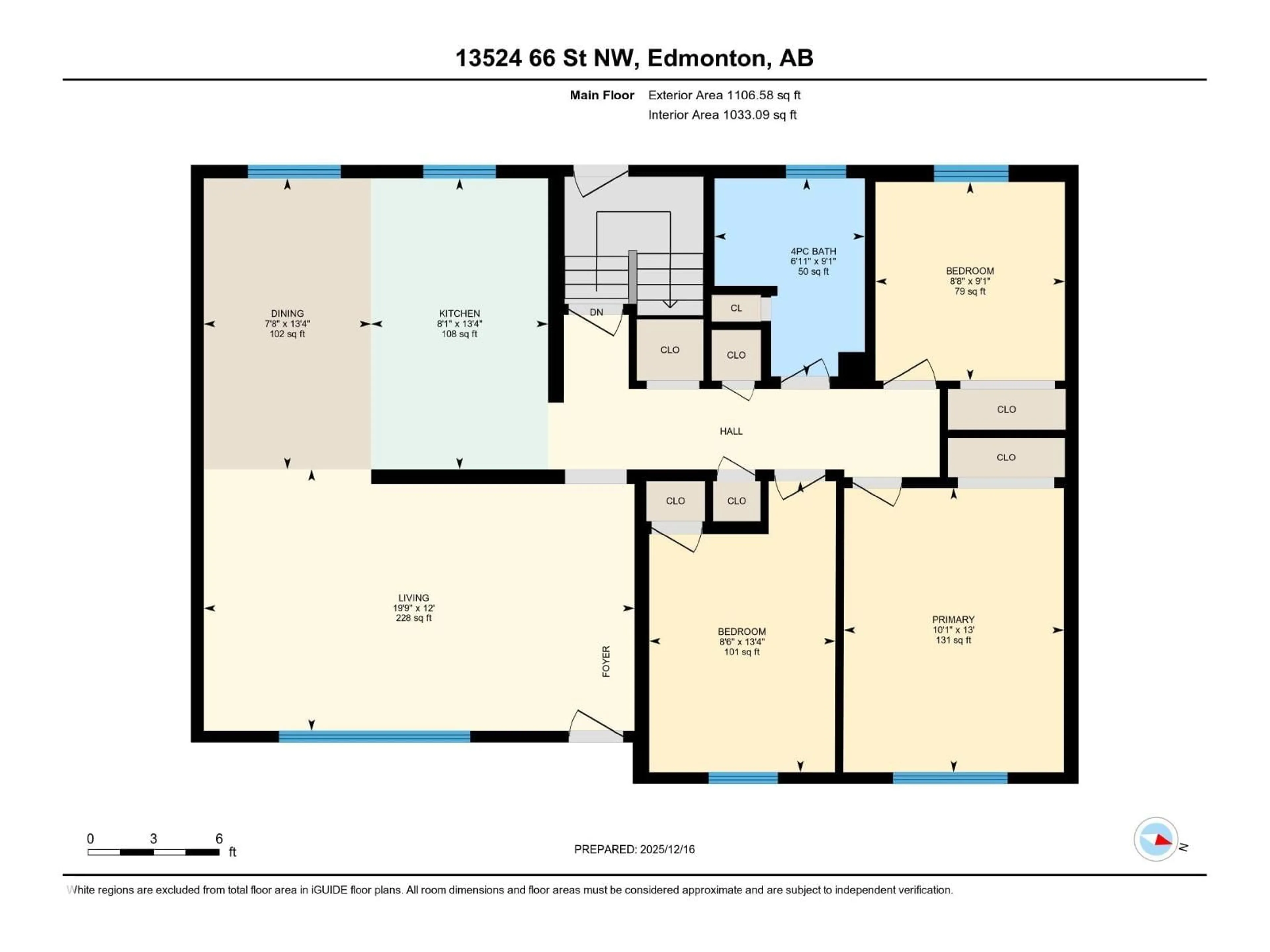 Floor plan for NW - 13524 66 ST, Edmonton Alberta T5C0B6