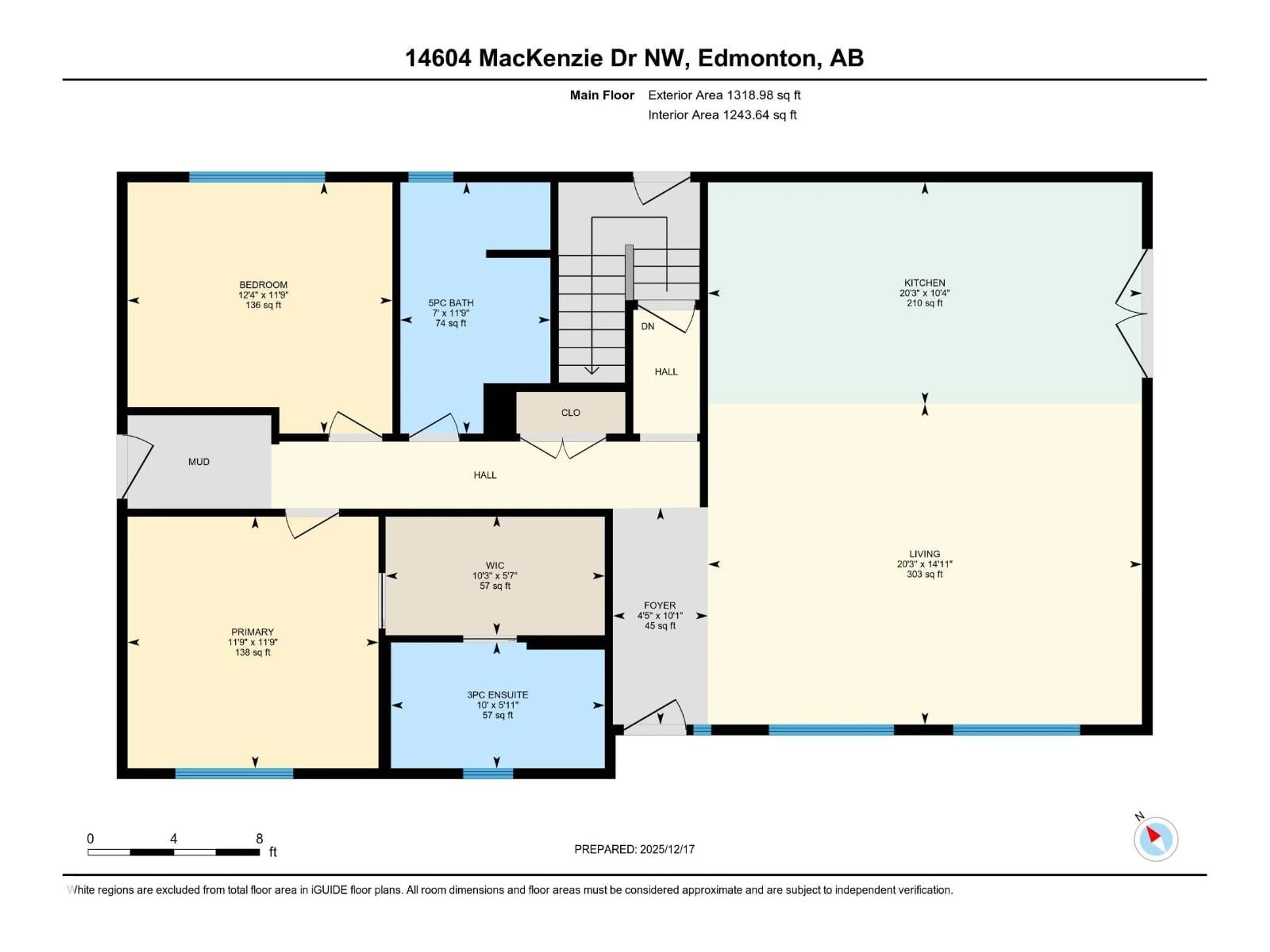 Floor plan for 14604 MACKENZIE DR, Edmonton Alberta T5R5W2