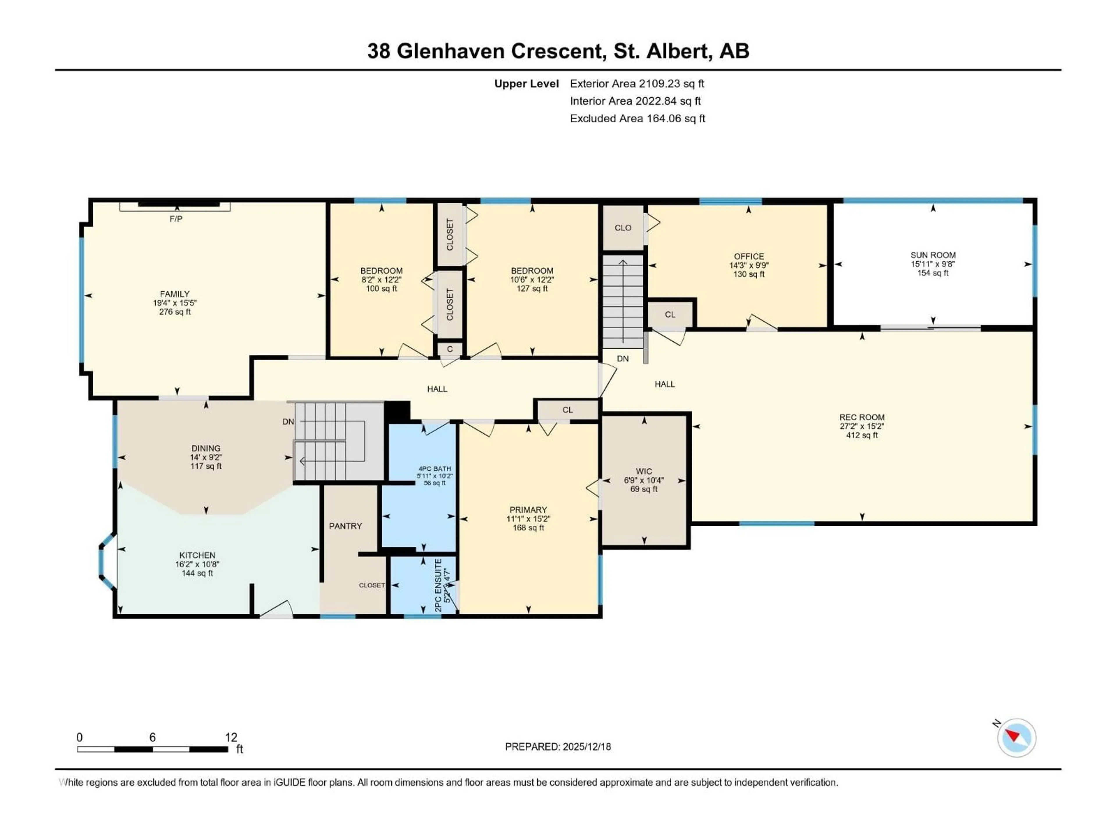 Floor plan for 38 GLENHAVEN CR, St. Albert Alberta T8N1A5