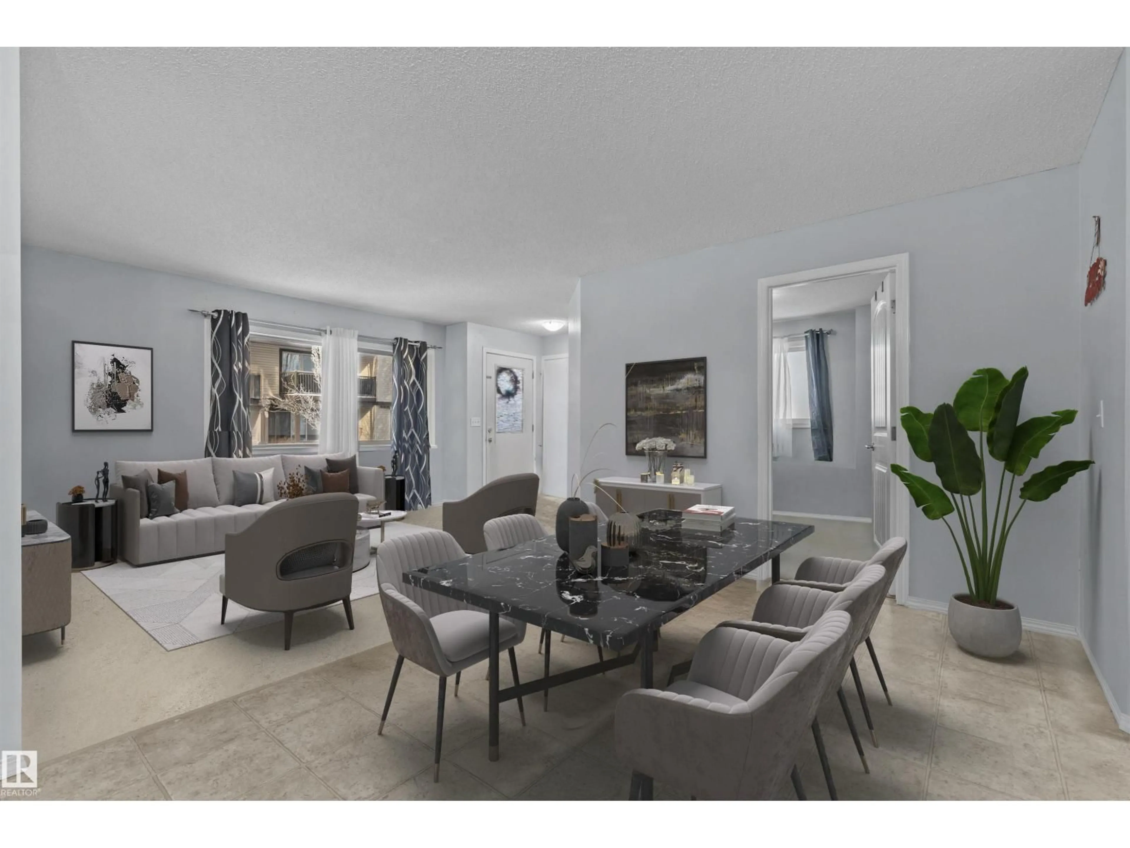 Living room with furniture, unknown for SW - 60 604 62 ST, Edmonton Alberta T6X0K4