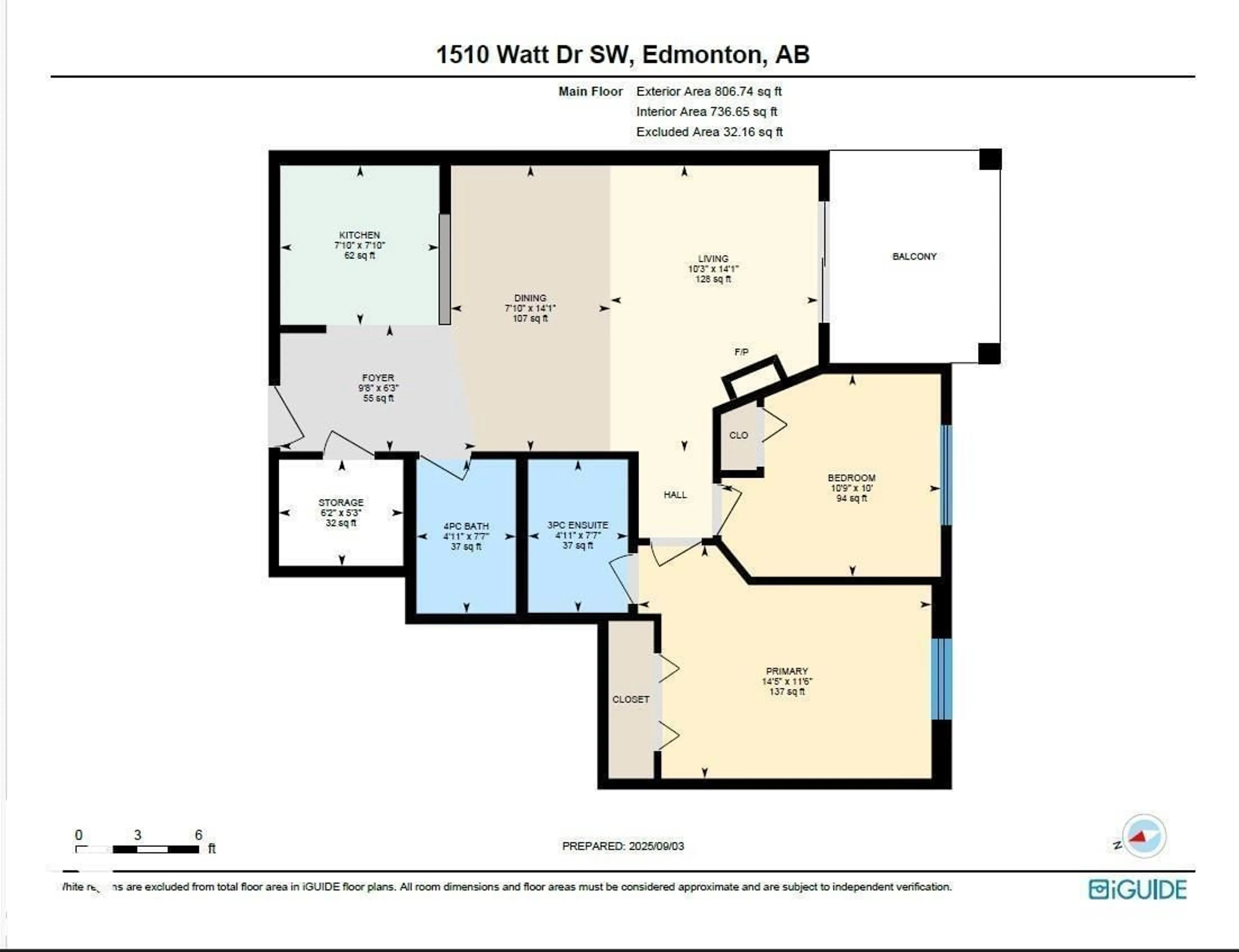 Floor plan for 1510 SW - 226 WATT DR, Edmonton Alberta T6X2E6