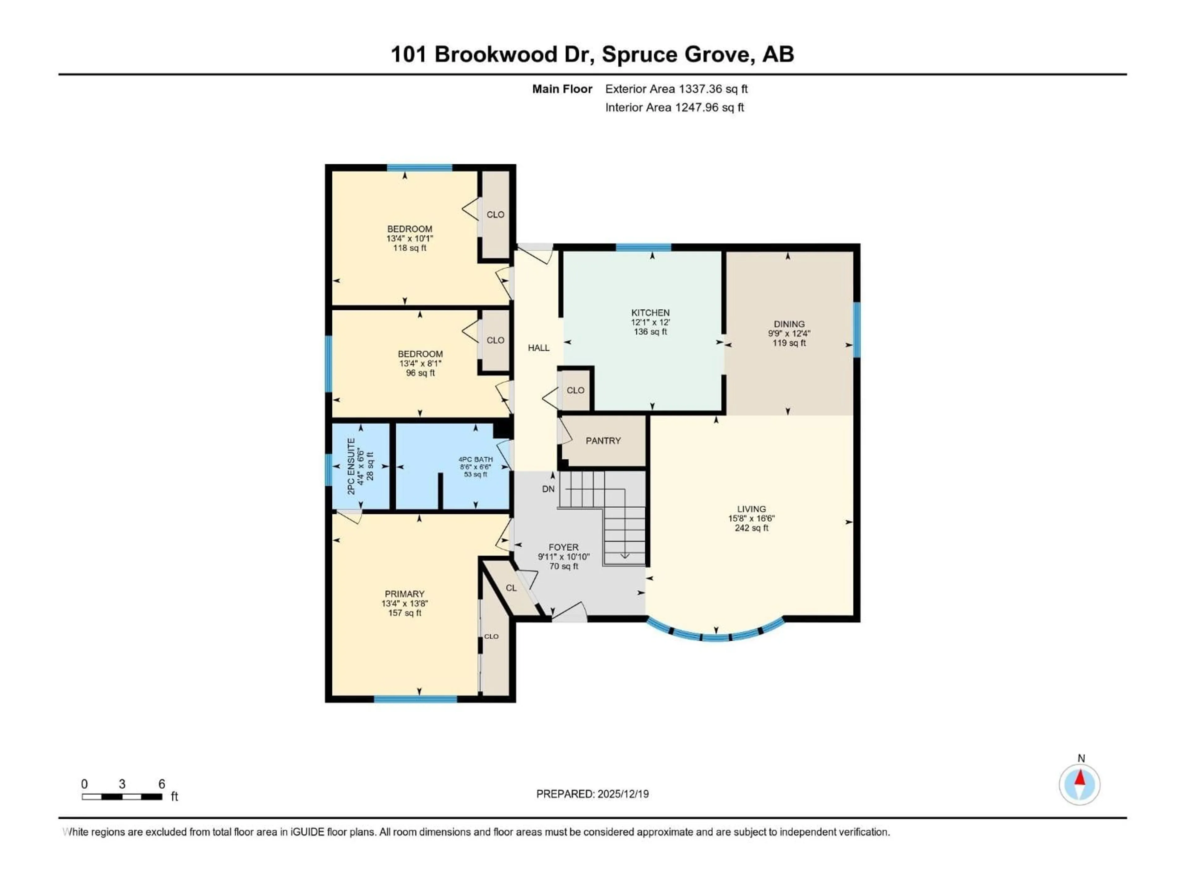 Floor plan for 101 BROOKWOOD DR, Spruce Grove Alberta T7X1C4