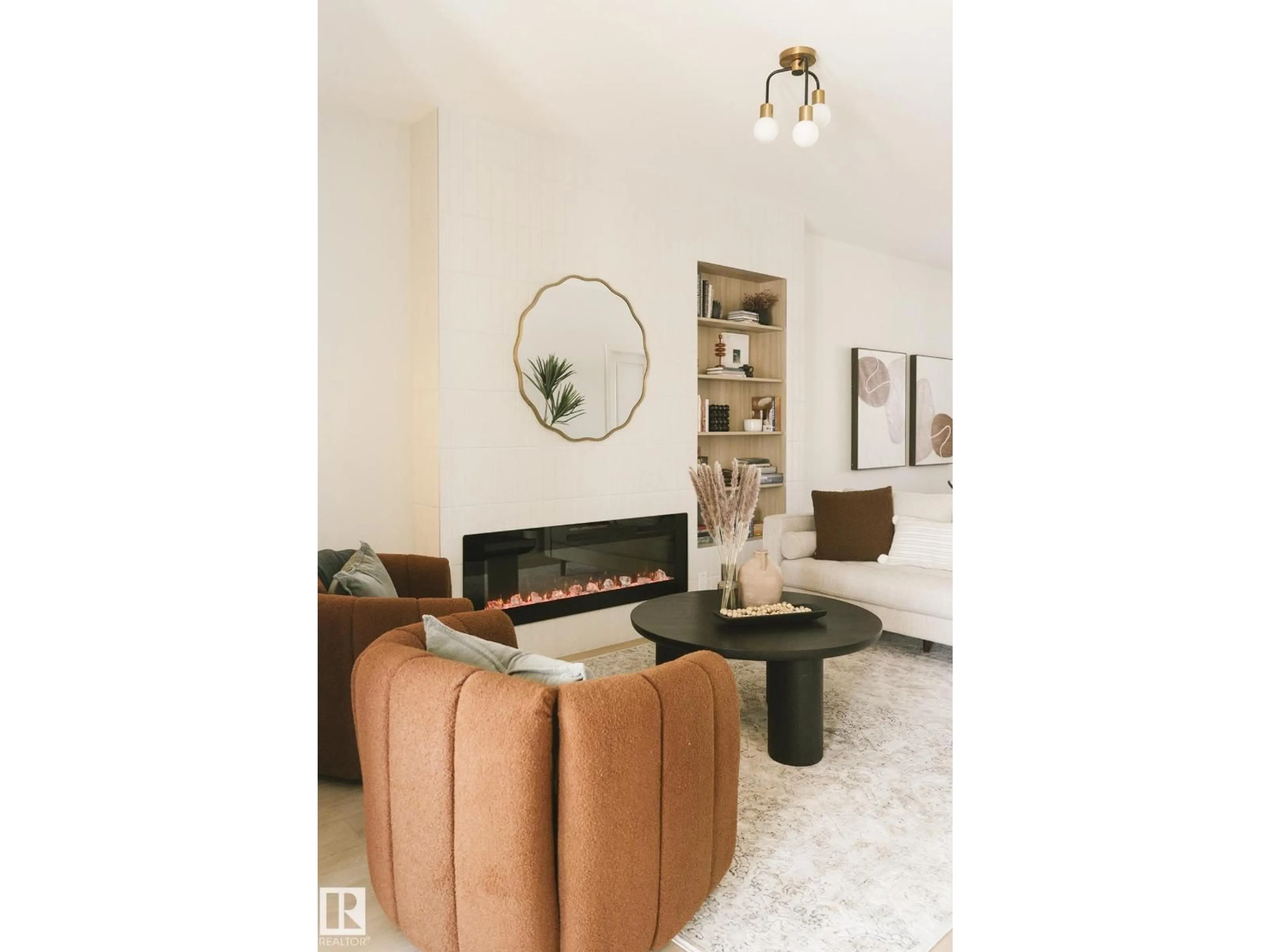 Living room with furniture, ceramic/tile floor for 9079 ELVES LOOP NW, Edmonton Alberta T6M3G4