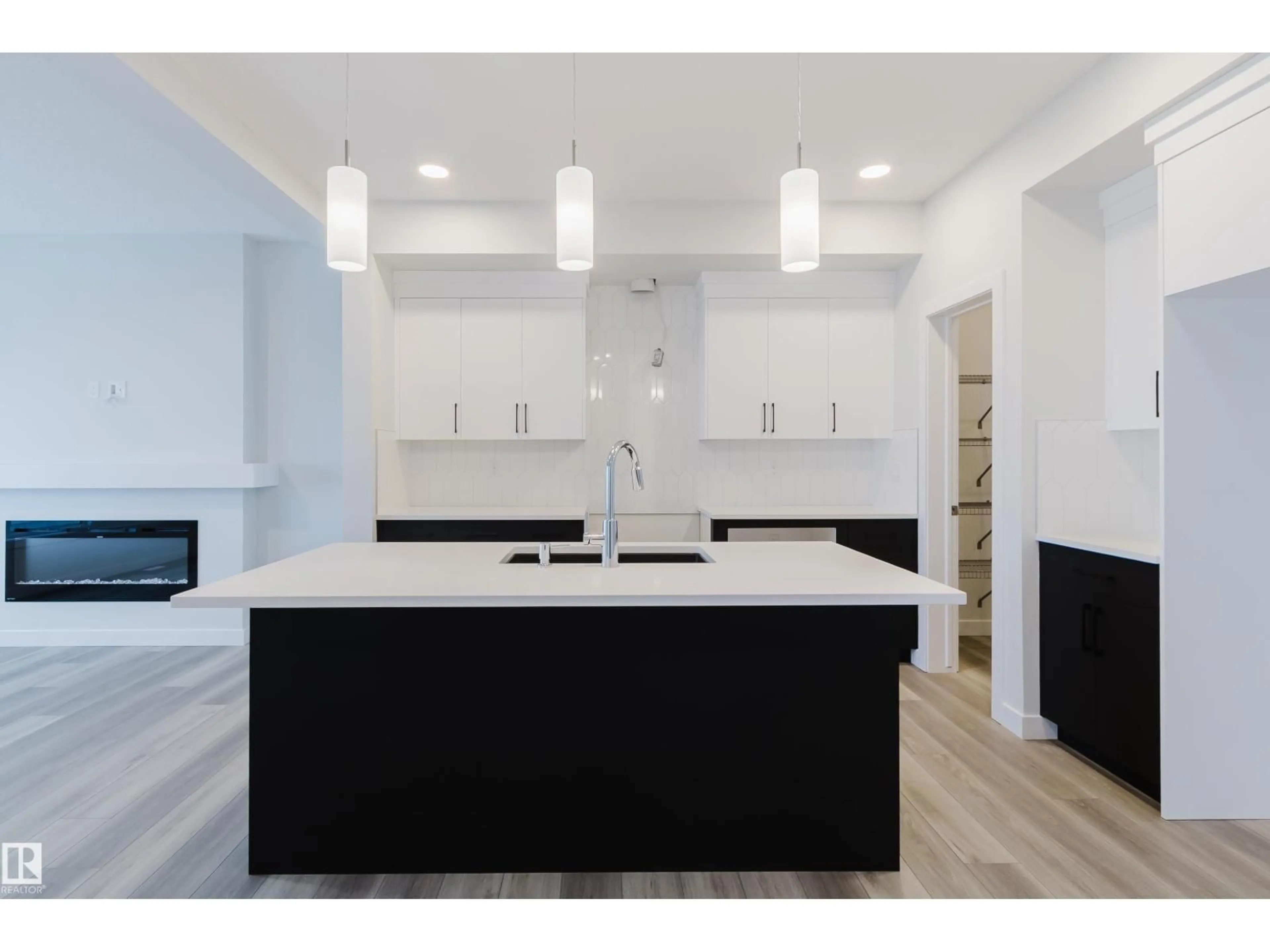 Open concept kitchen, ceramic/tile floor for 4118 67 ST, Beaumont Alberta T4X3E9