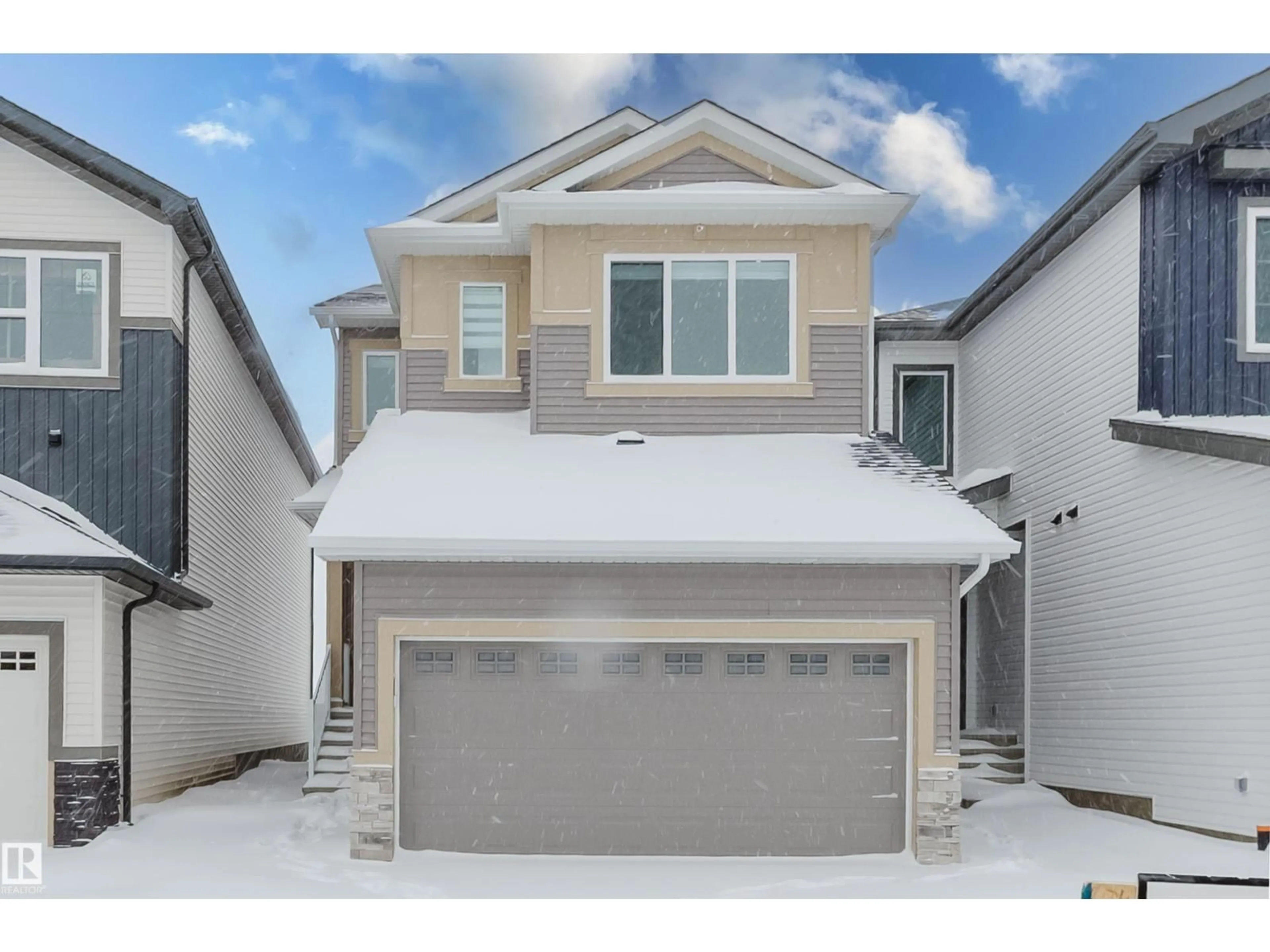 Home with vinyl exterior material, street for 4106 67 ST, Beaumont Alberta T4X3E9