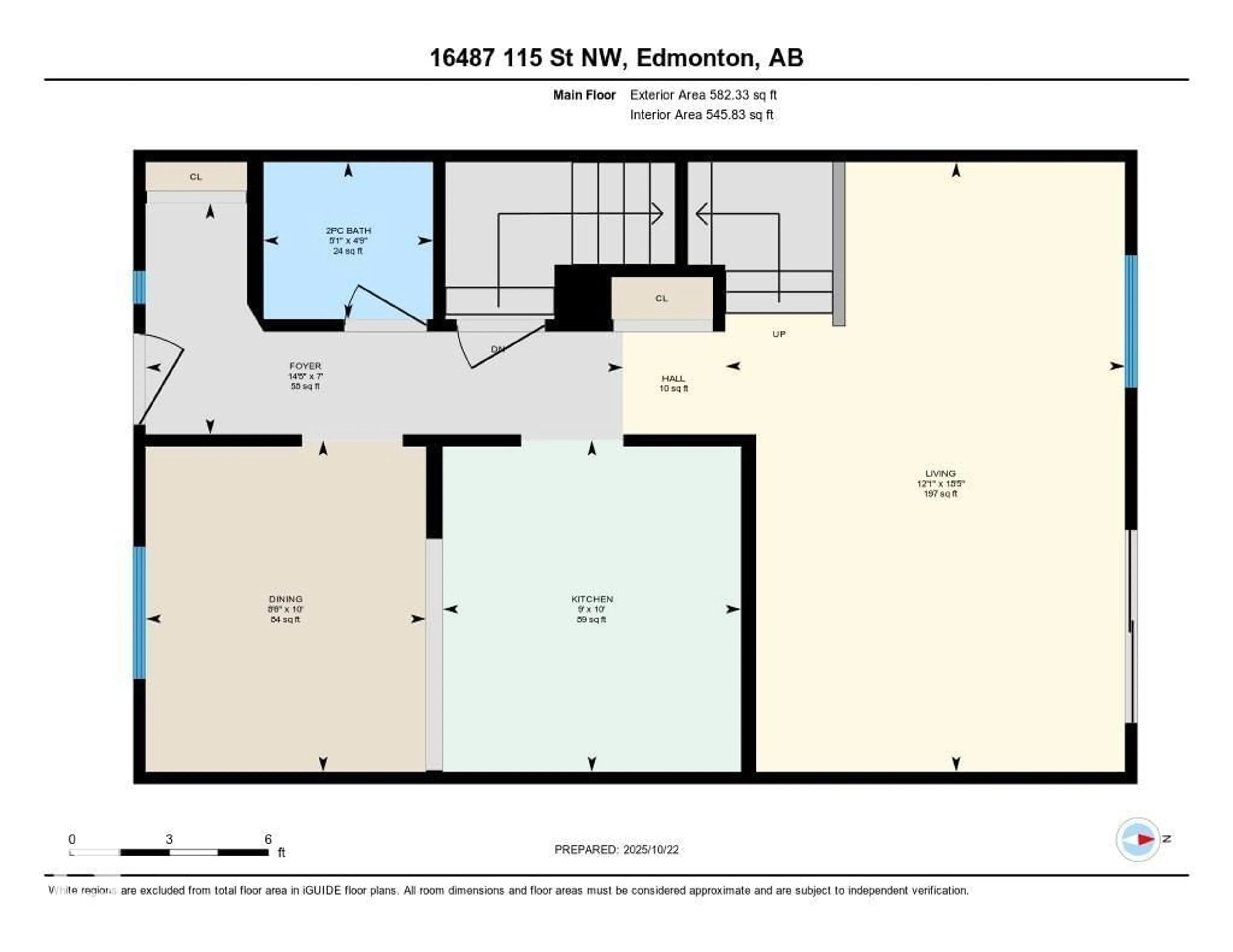 Floor plan for NW - 16487 115 ST, Edmonton Alberta T5X5E8