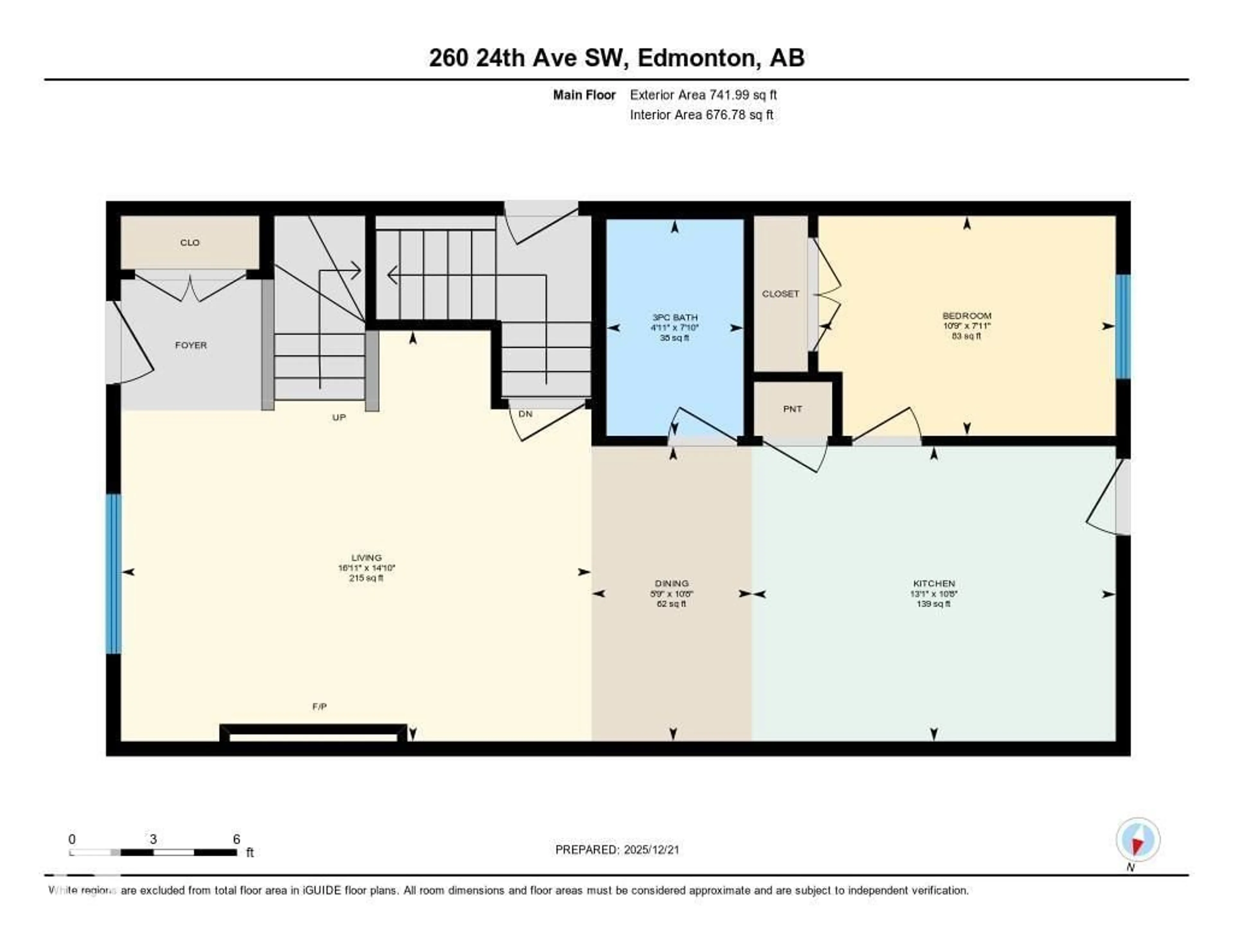 Floor plan for SW - 260 24 ST, Edmonton Alberta T6X3K4