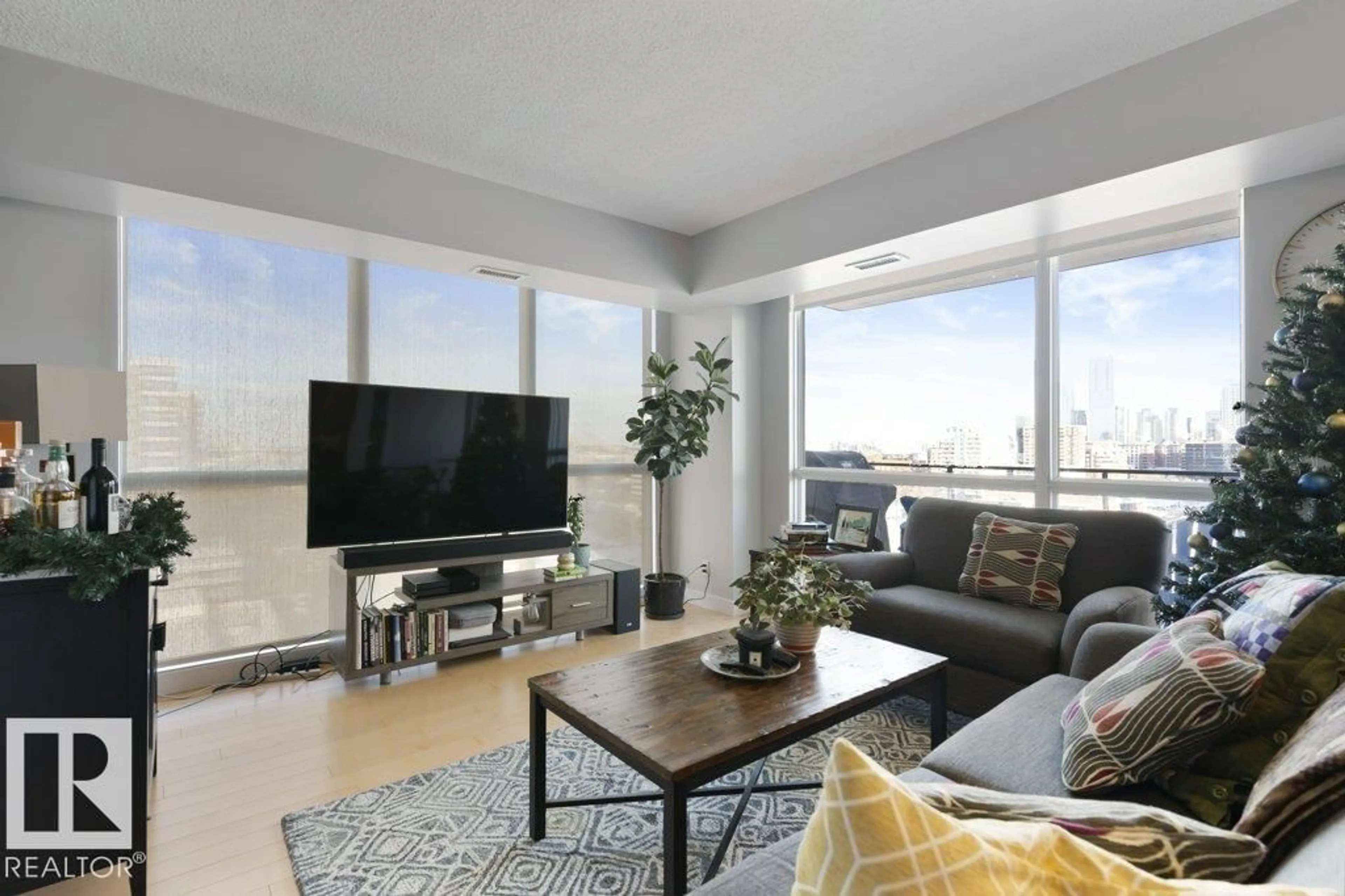 Living room with furniture, unknown for 1104 - 10046 117 ST, Edmonton Alberta T5K1K2