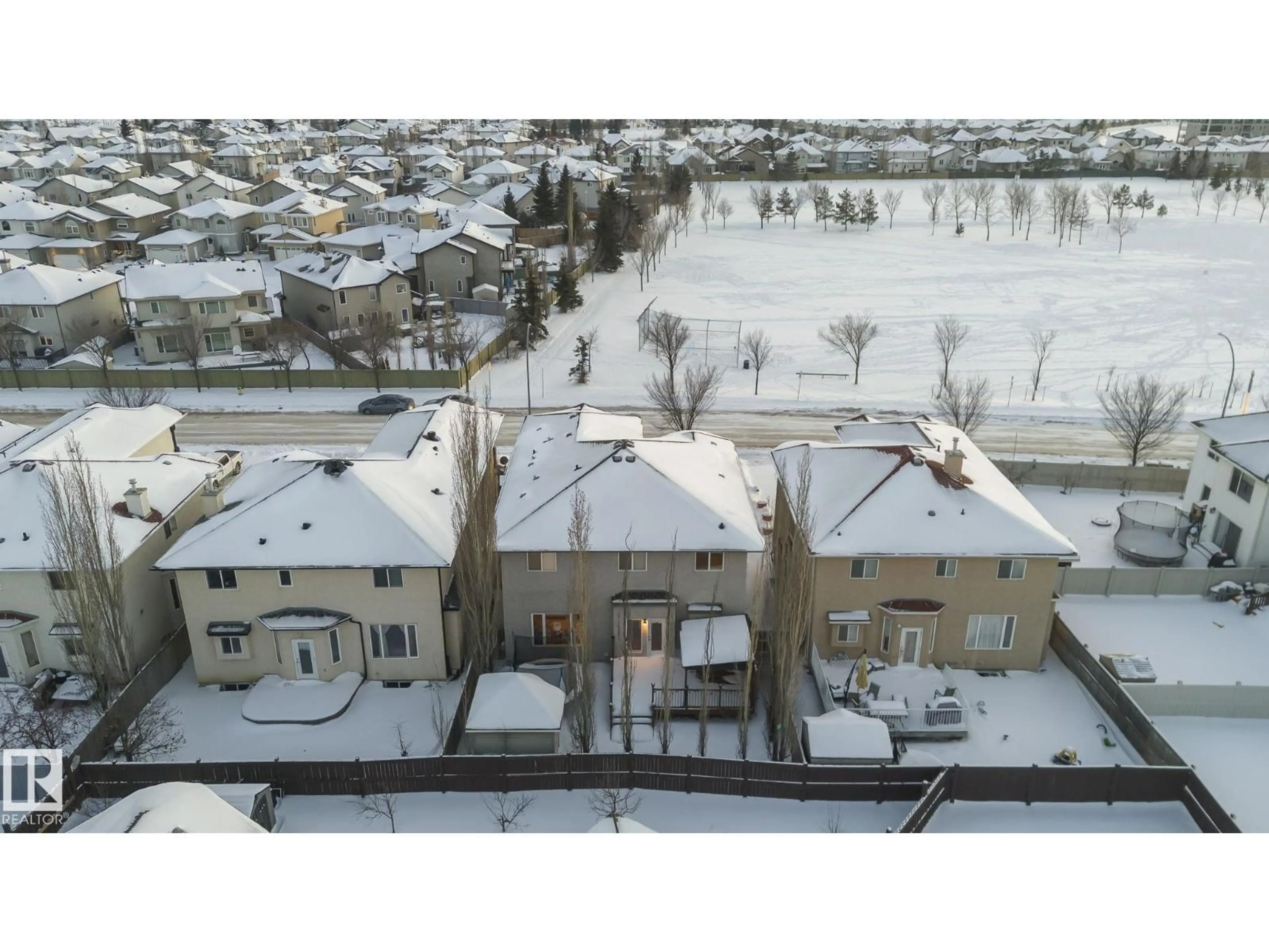 A pic from outside/outdoor area/front of a property/back of a property/a pic from drone, unknown for 13608 160 AV, Edmonton Alberta T6V0B9