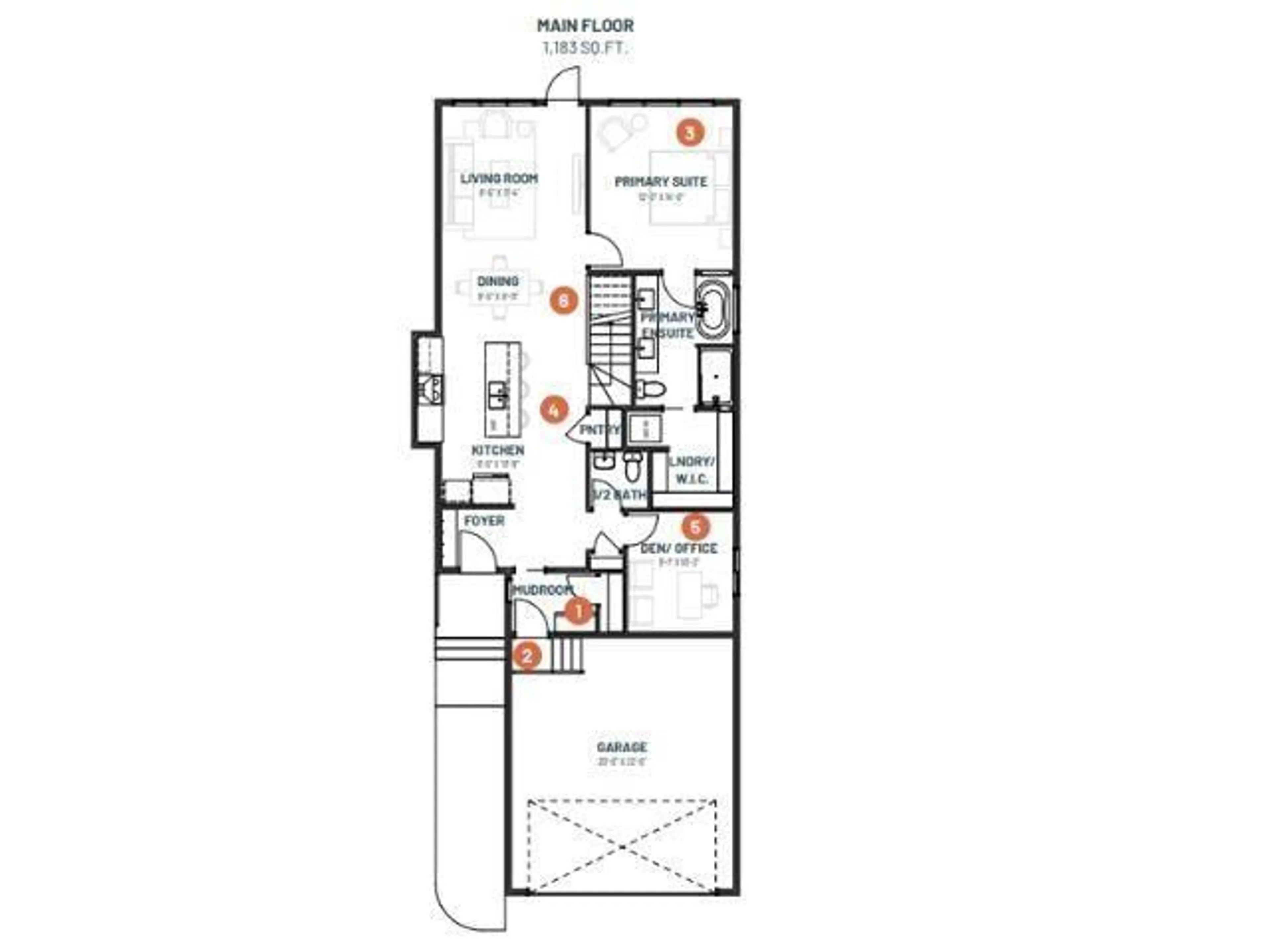 Floor plan for 6902 57 AV, Beaumont Alberta T4X2Z3