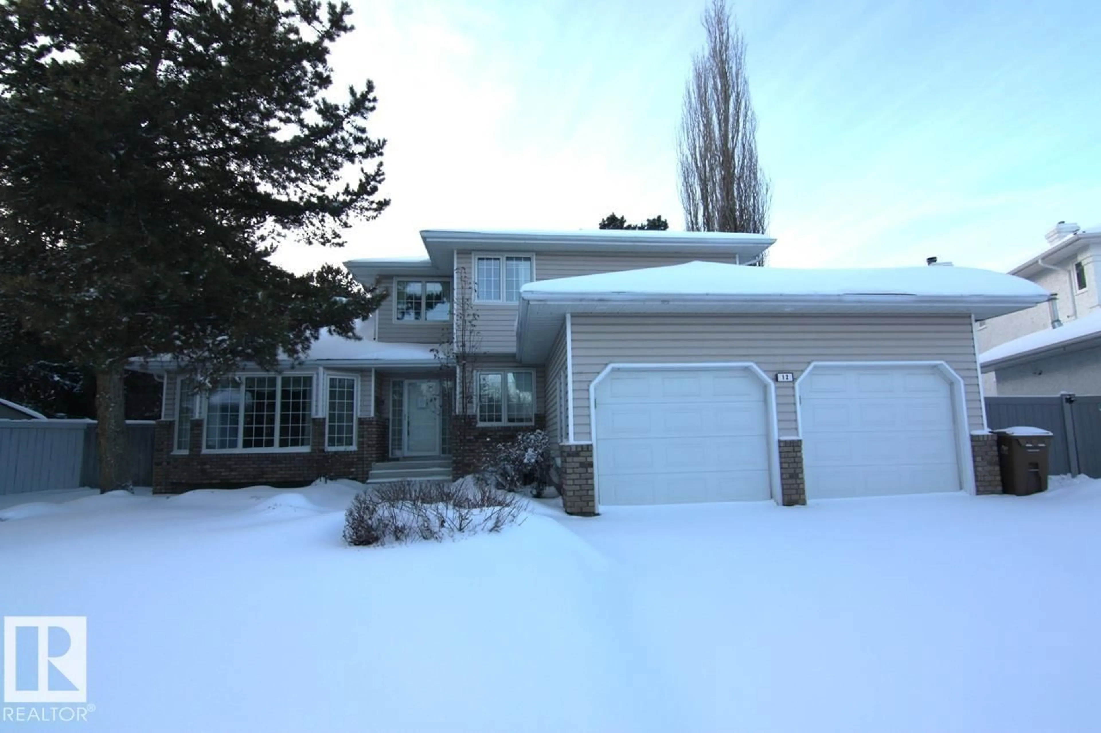 Home with vinyl exterior material, street for 12 ELLESMERE DR, St. Albert Alberta T8N5K4