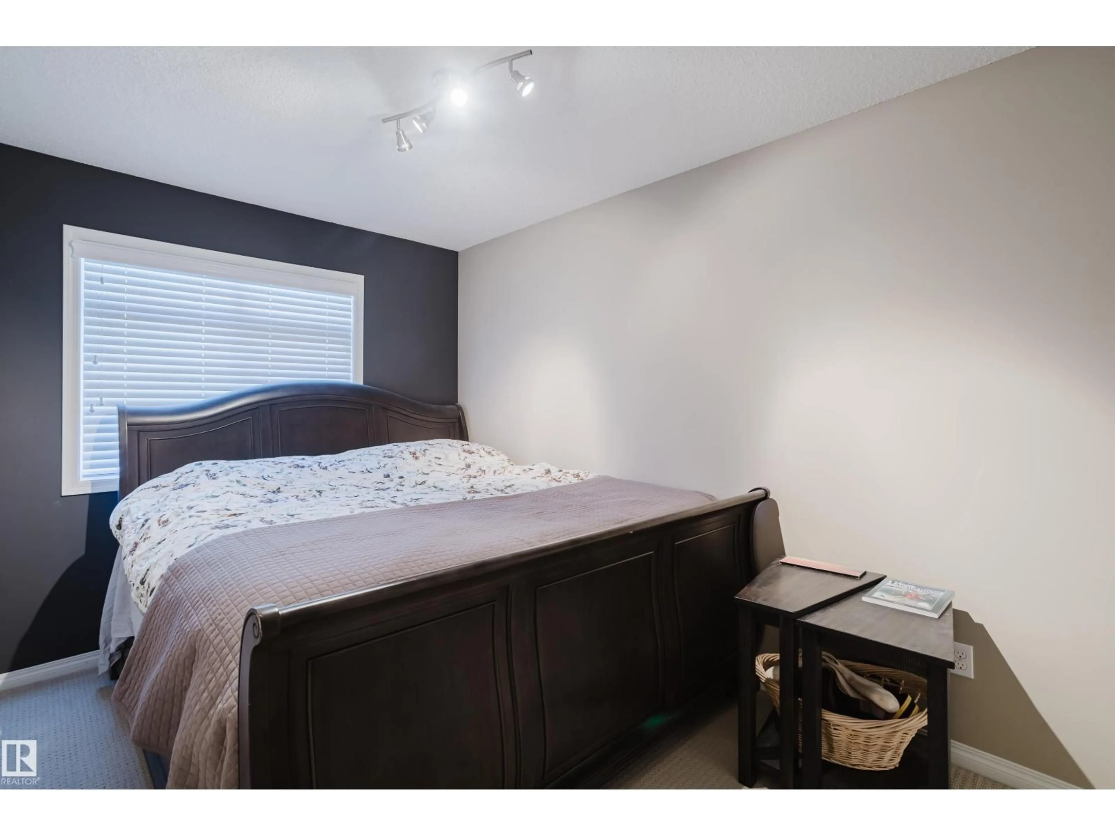 Bedroom with bed, wood/laminate floor for 81 - 1804 70 ST, Edmonton Alberta T6X0H4