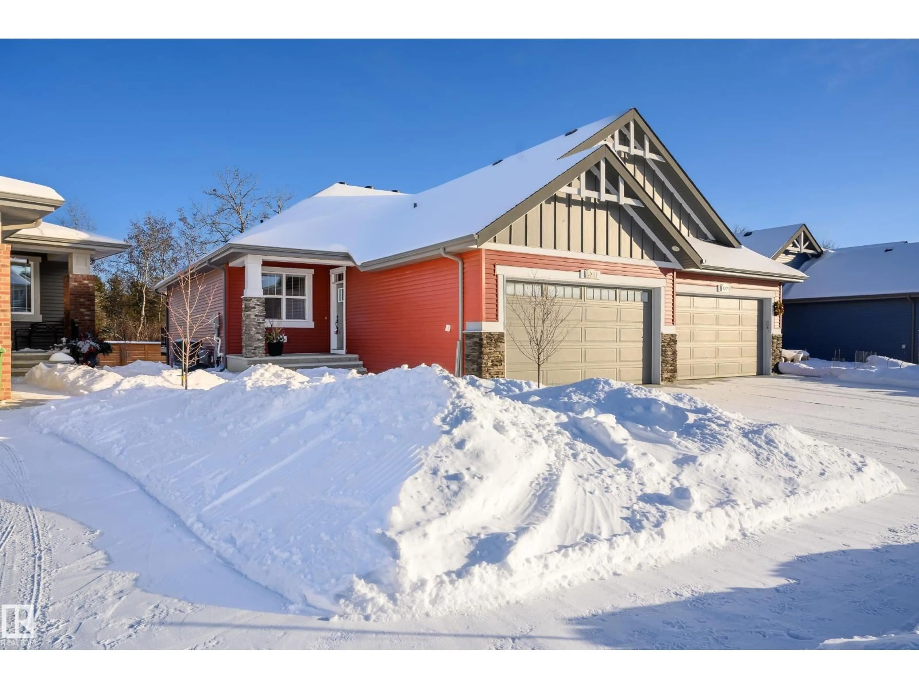 Home with brick exterior material, street for 179 REDWING WD, St. Albert Alberta T8N7Z2