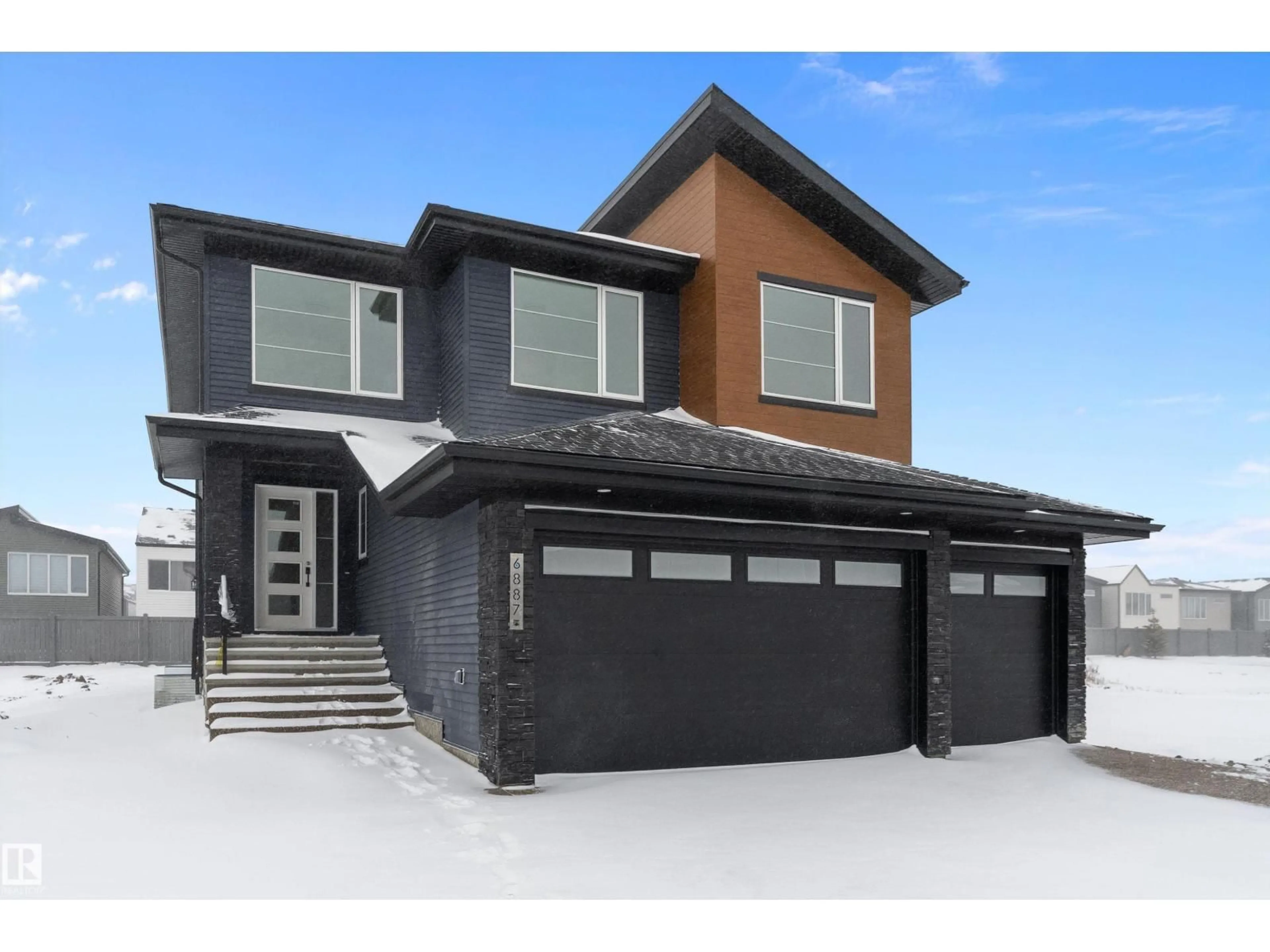 Home with brick exterior material, street for 6887 KNOX LO SW, Edmonton Alberta T6W4R4