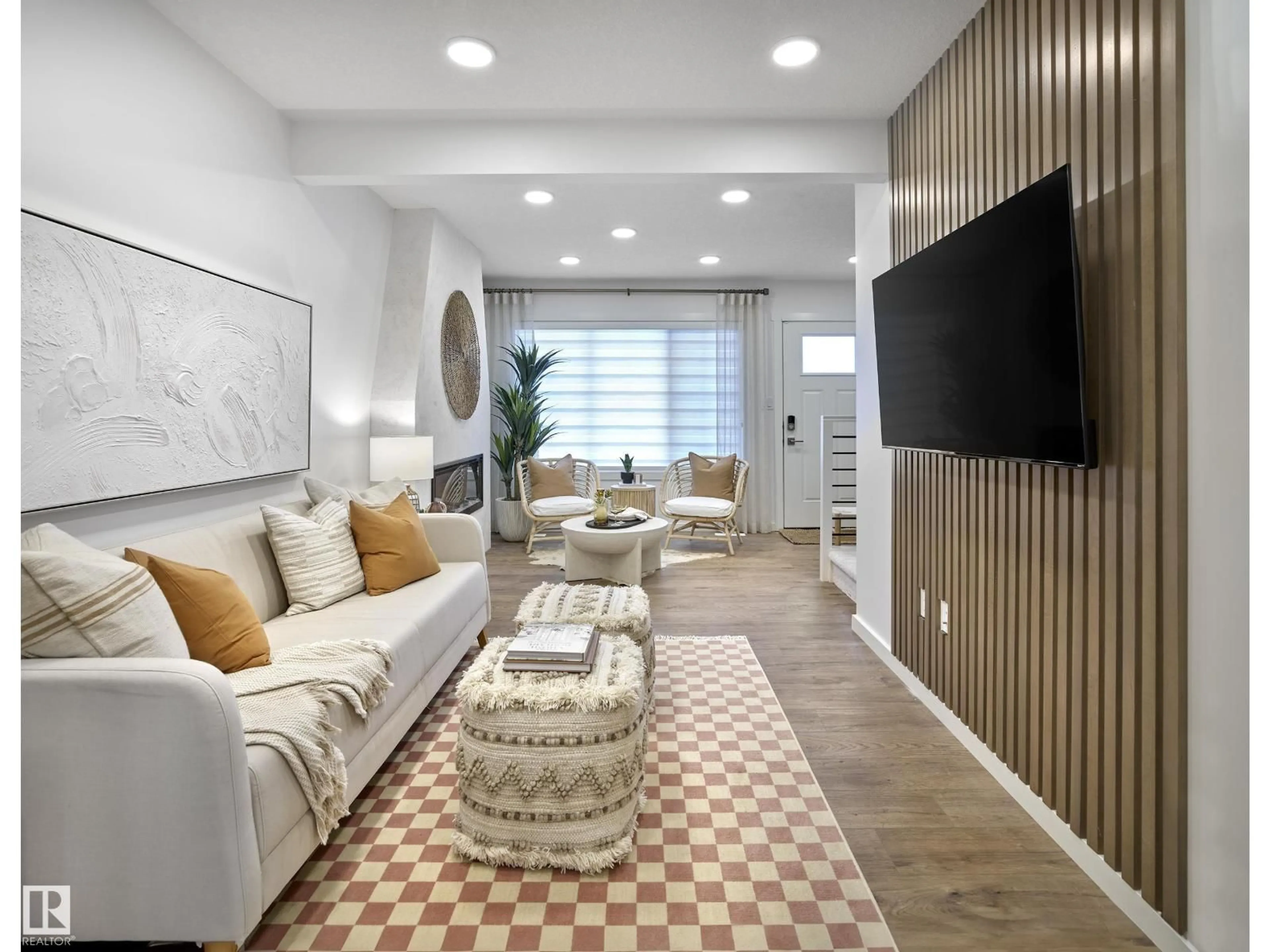 Living room with furniture, unknown for NE - 216 MARQUIS BV, Edmonton Alberta T5Y4E7