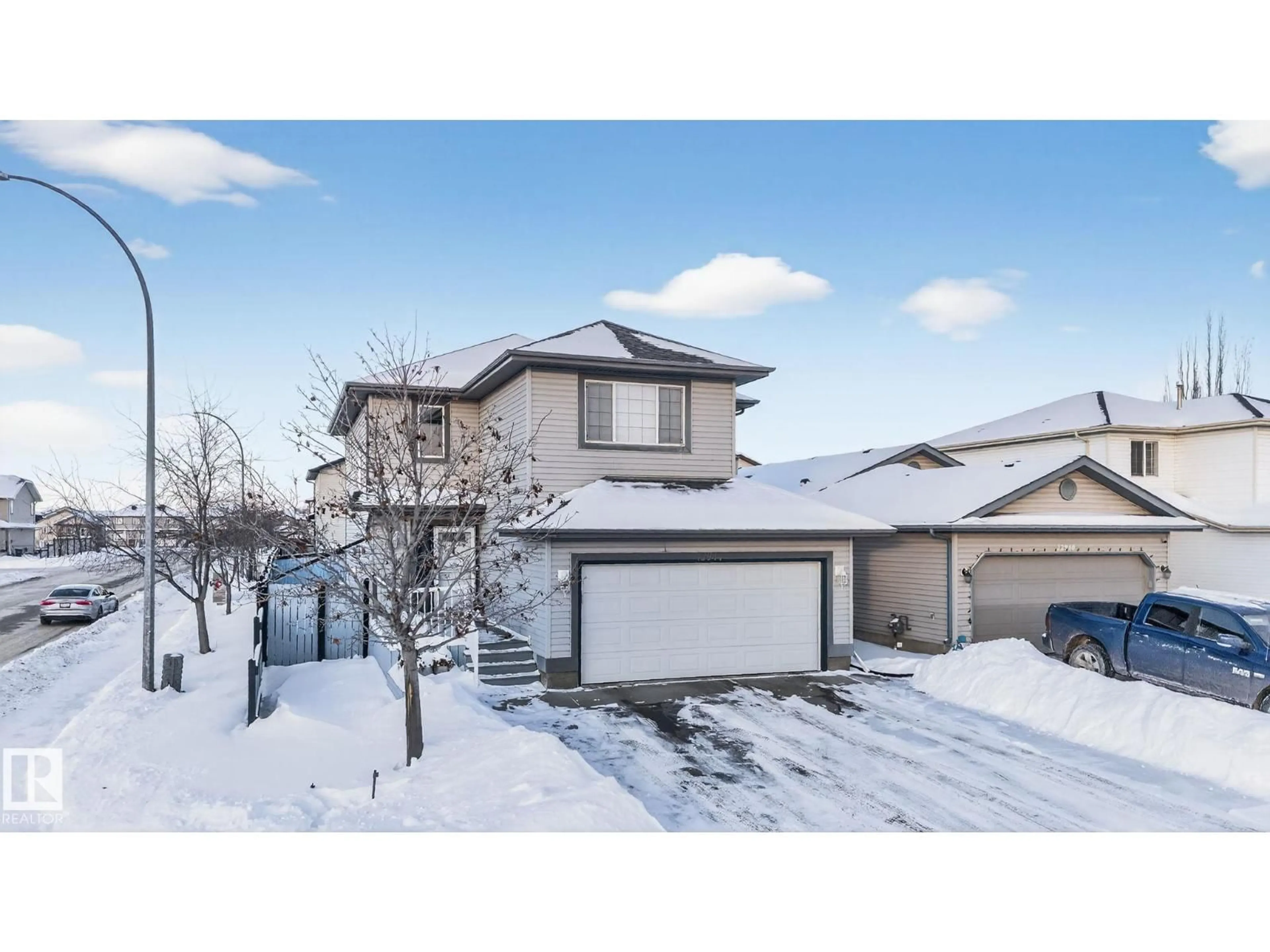 A pic from outside/outdoor area/front of a property/back of a property/a pic from drone, street for 12944 162 AV, Edmonton Alberta T6V1V5