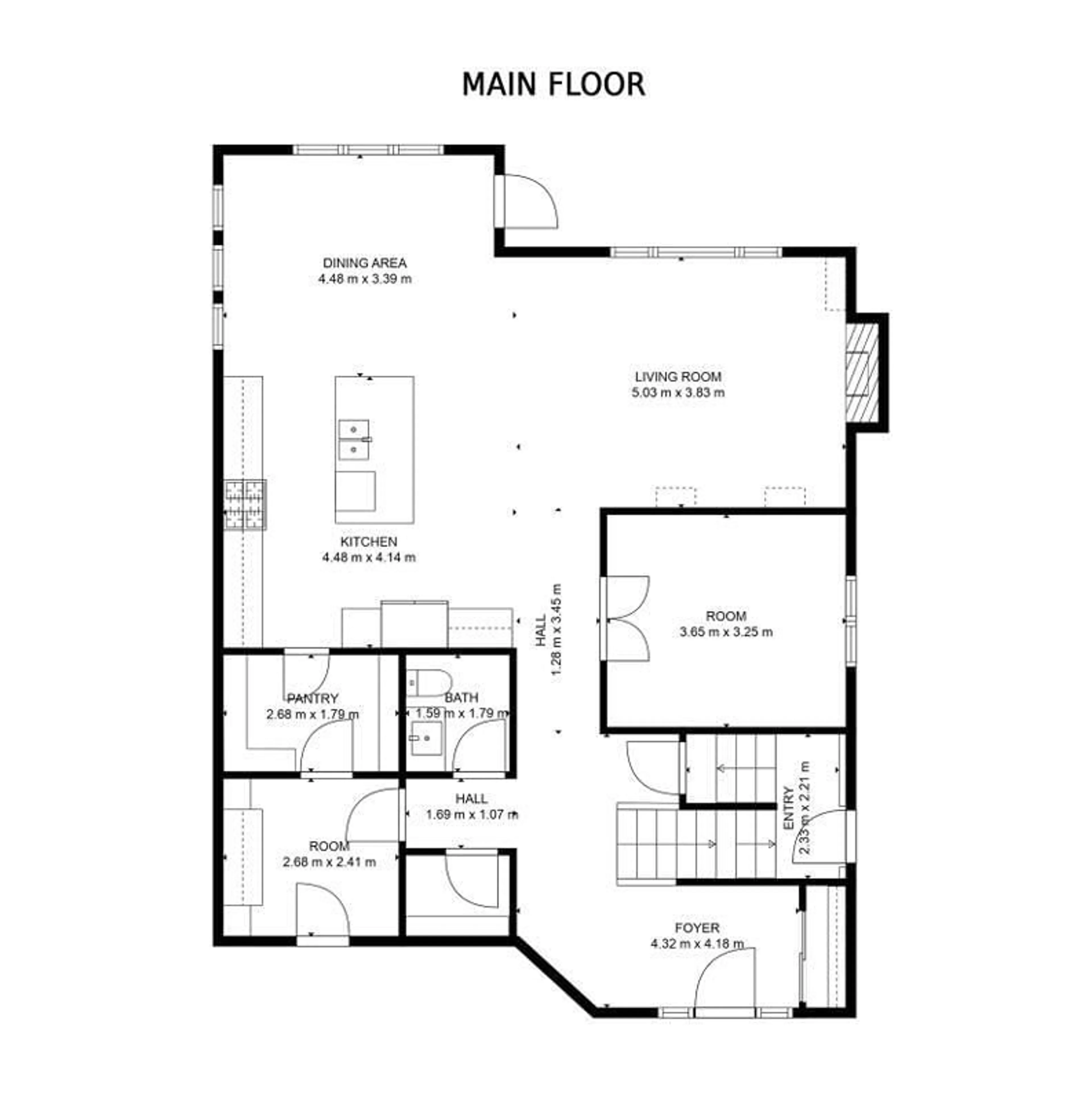 Floor plan for 3901 44 AV, Beaumont Alberta T4X2B7