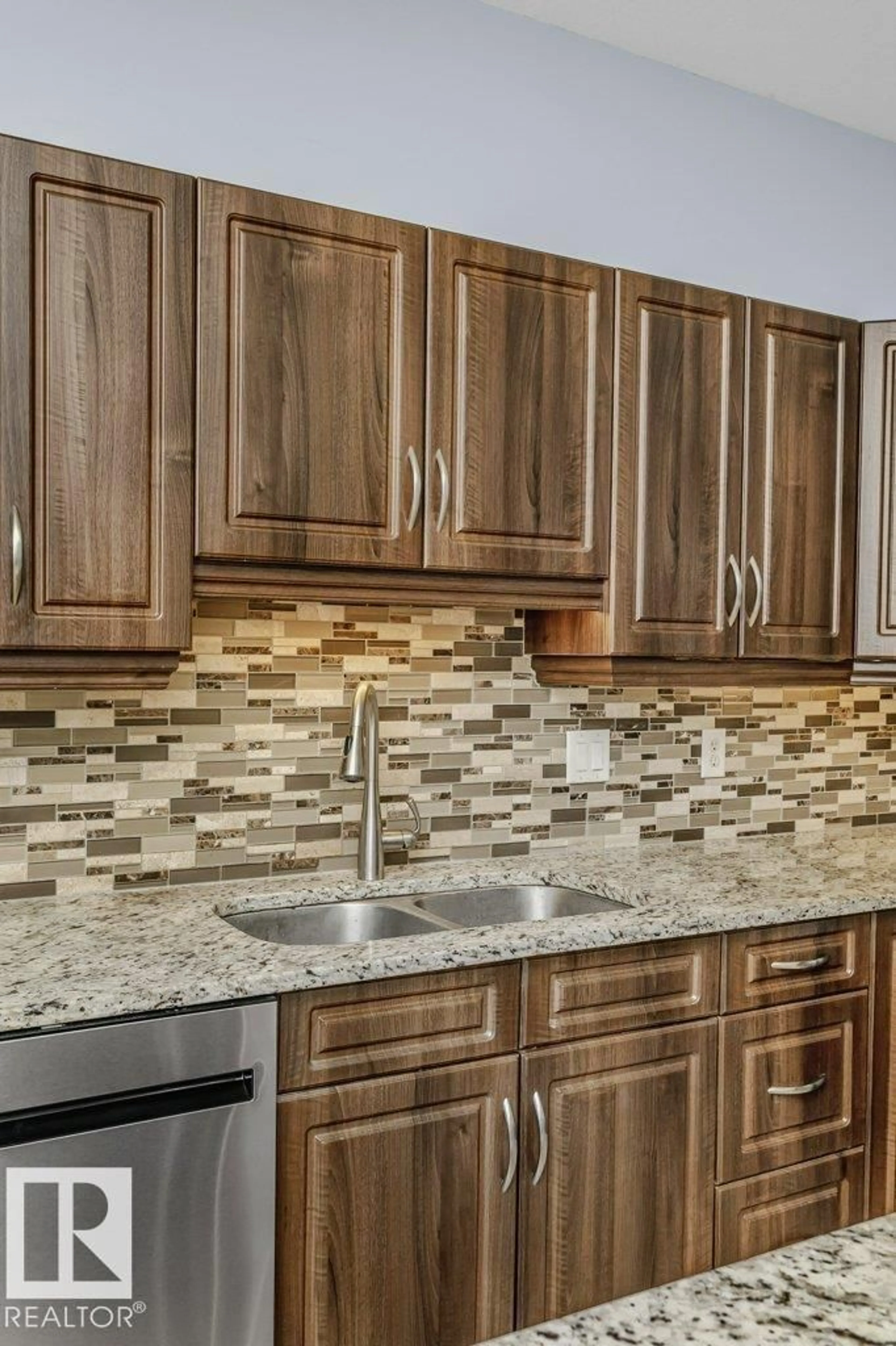 Contemporary kitchen, ceramic/tile floor for 2503 - 119 HANNA CR, Edmonton Alberta T6R0H1