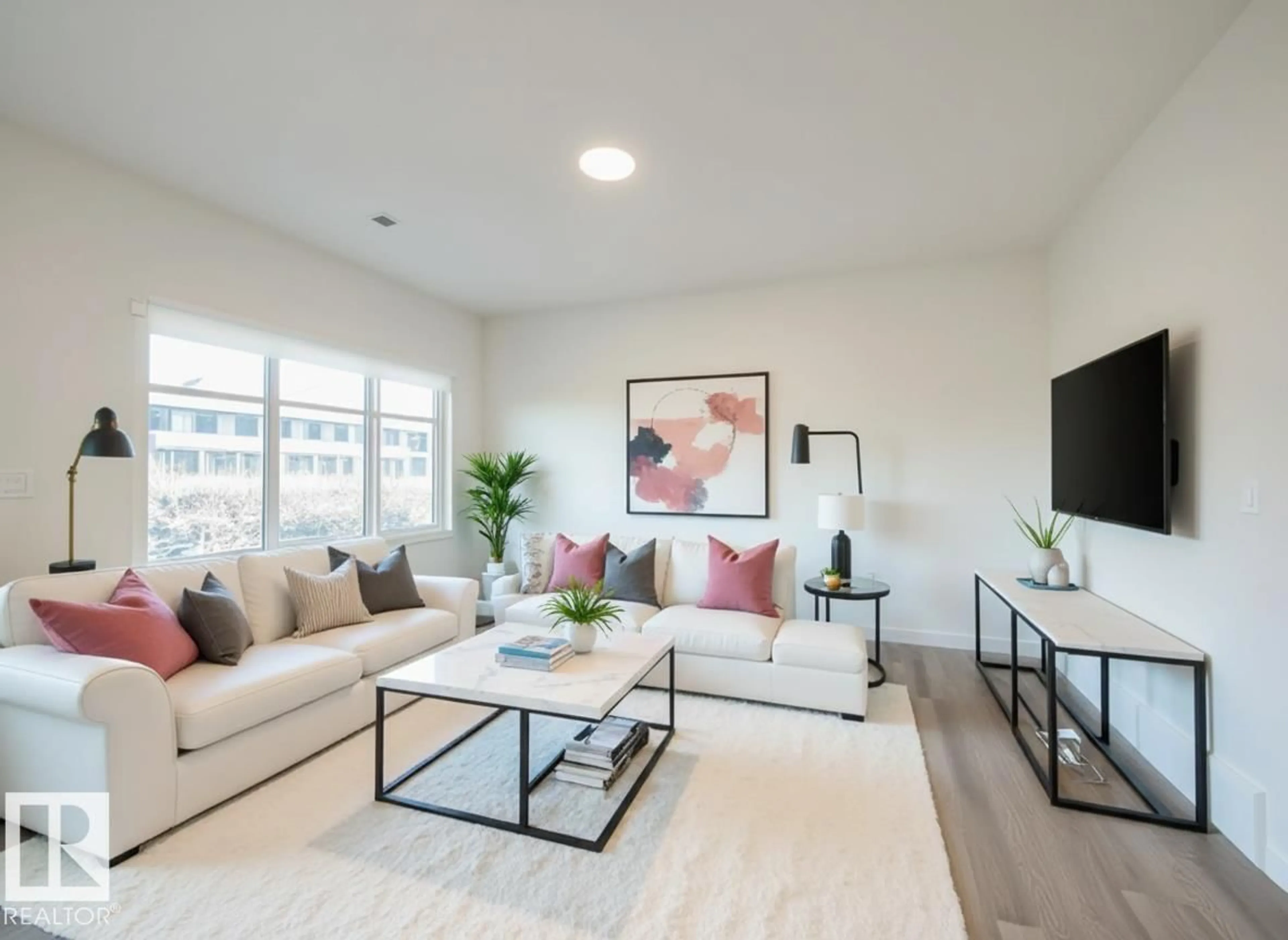 Living room with furniture, unknown for 8735 224 ST, Edmonton Alberta T5T7W6