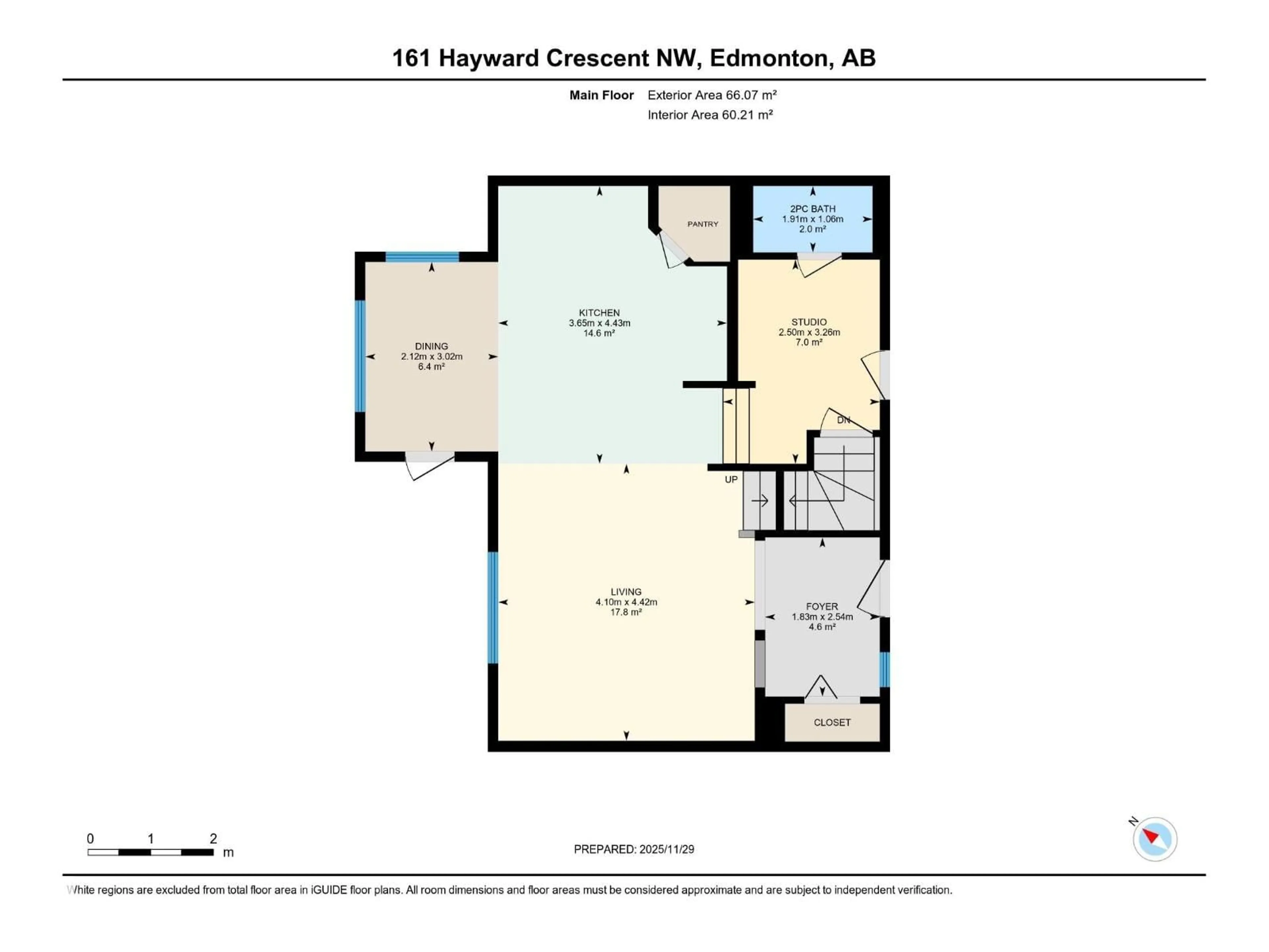 Floor plan for 161 HAYWARD CR, Edmonton Alberta T6R3G2