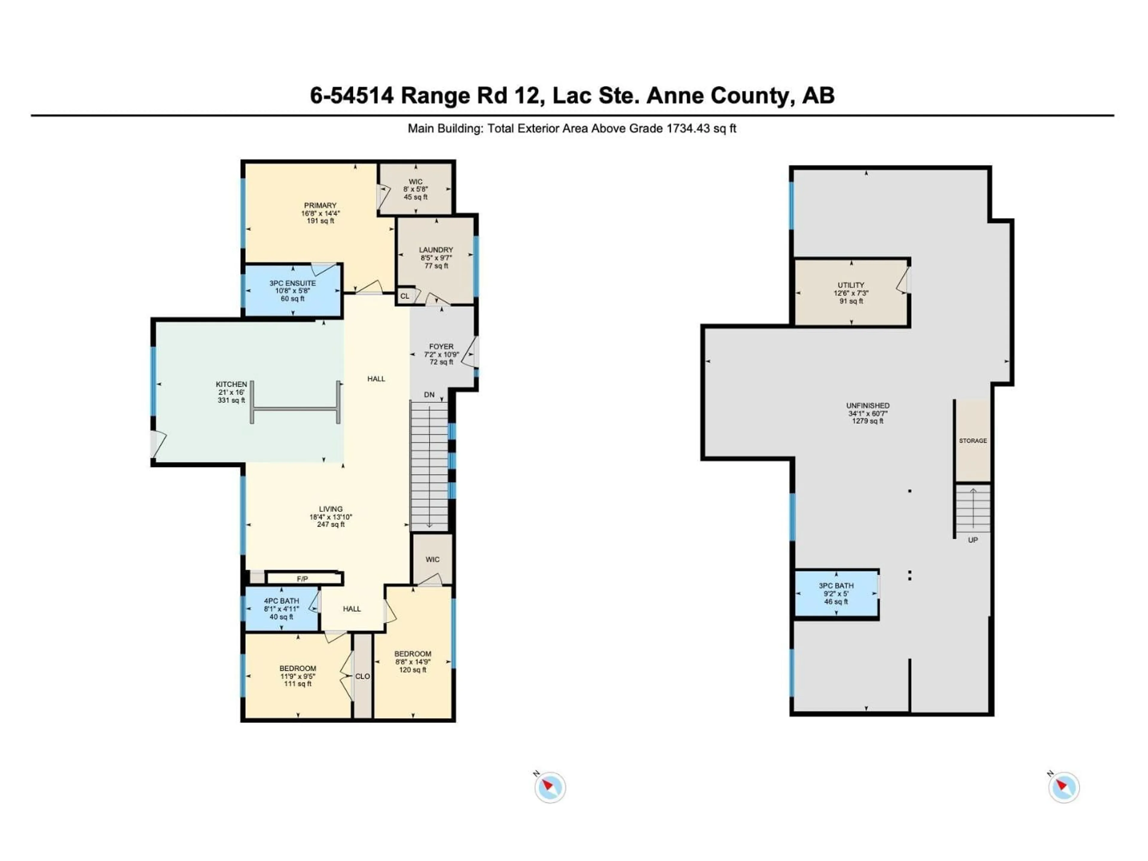 Floor plan for 6 - 54514 RGE ROAD 12, Rural Lac Ste. Anne County Alberta T0E1V2
