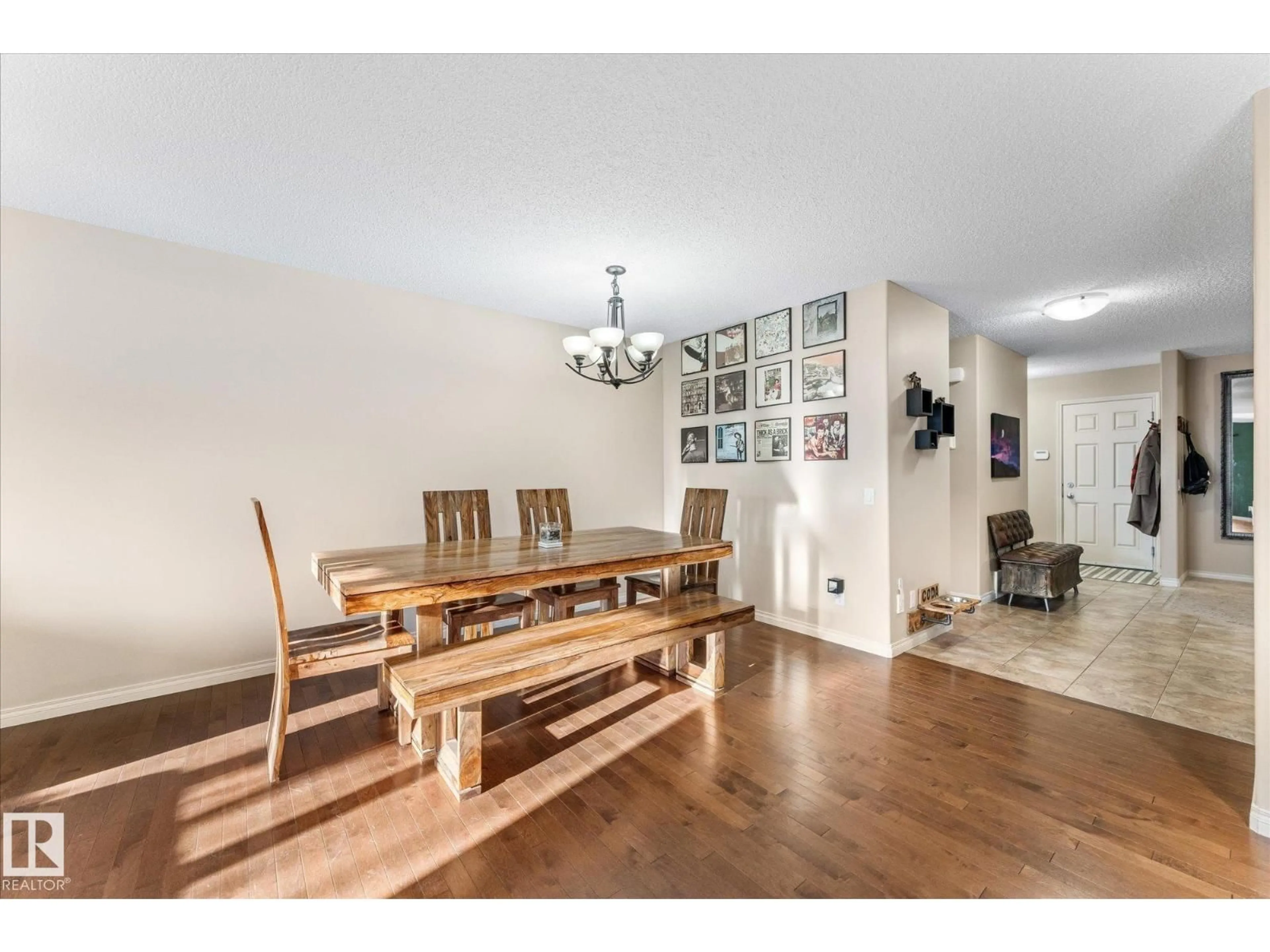 Dining room, wood/laminate floor for 51 SILVERSTONE DR, Stony Plain Alberta T7Z0E8
