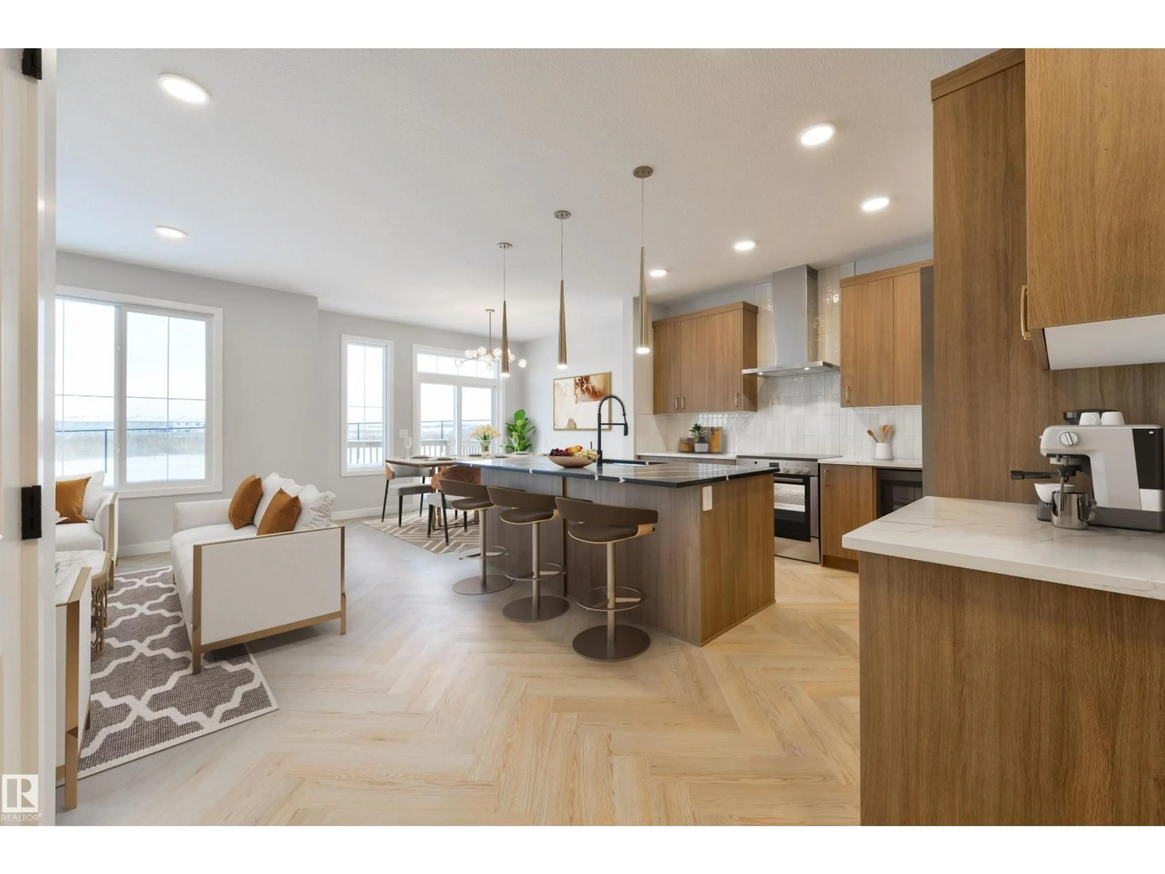 Open concept kitchen, unknown for 10 COBBLESTONE GA, Spruce Grove Alberta T7X4E4