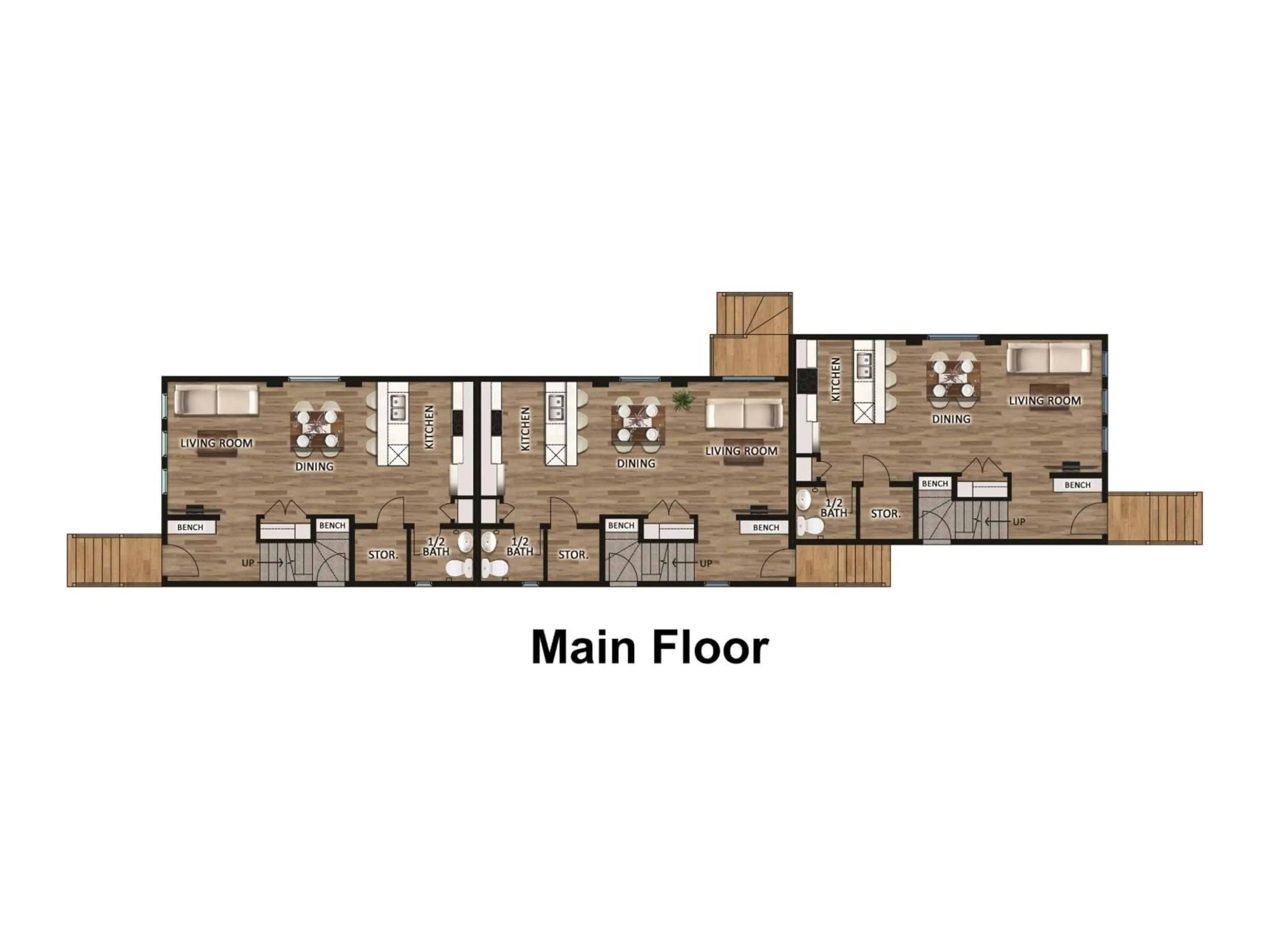 Floor plan for NW - 11939, 11941, 1 101 ST, Edmonton Alberta T5G2B8