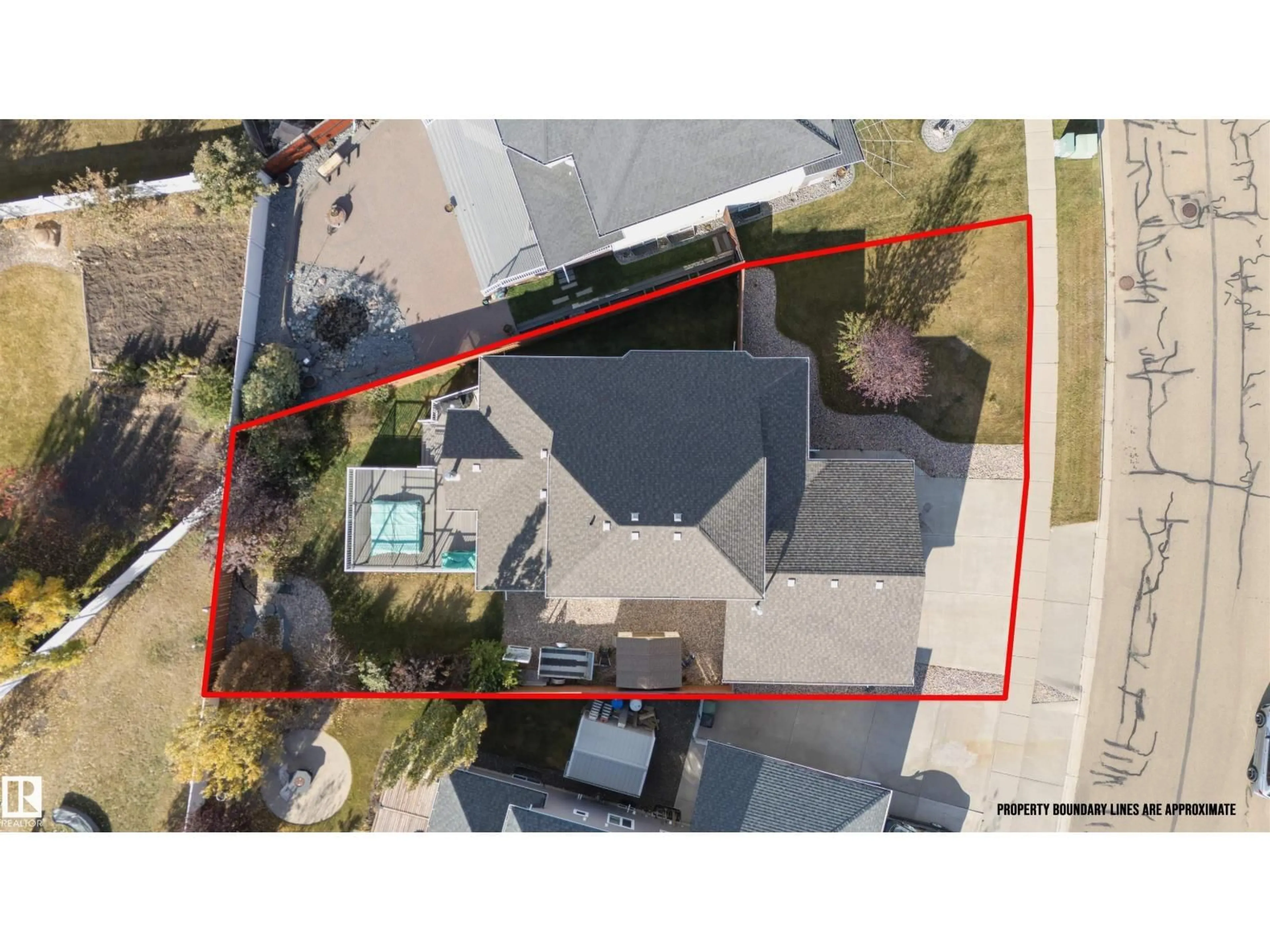 A pic from outside/outdoor area/front of a property/back of a property/a pic from drone, street for 3712 69 ST, Camrose Alberta T4V5B7