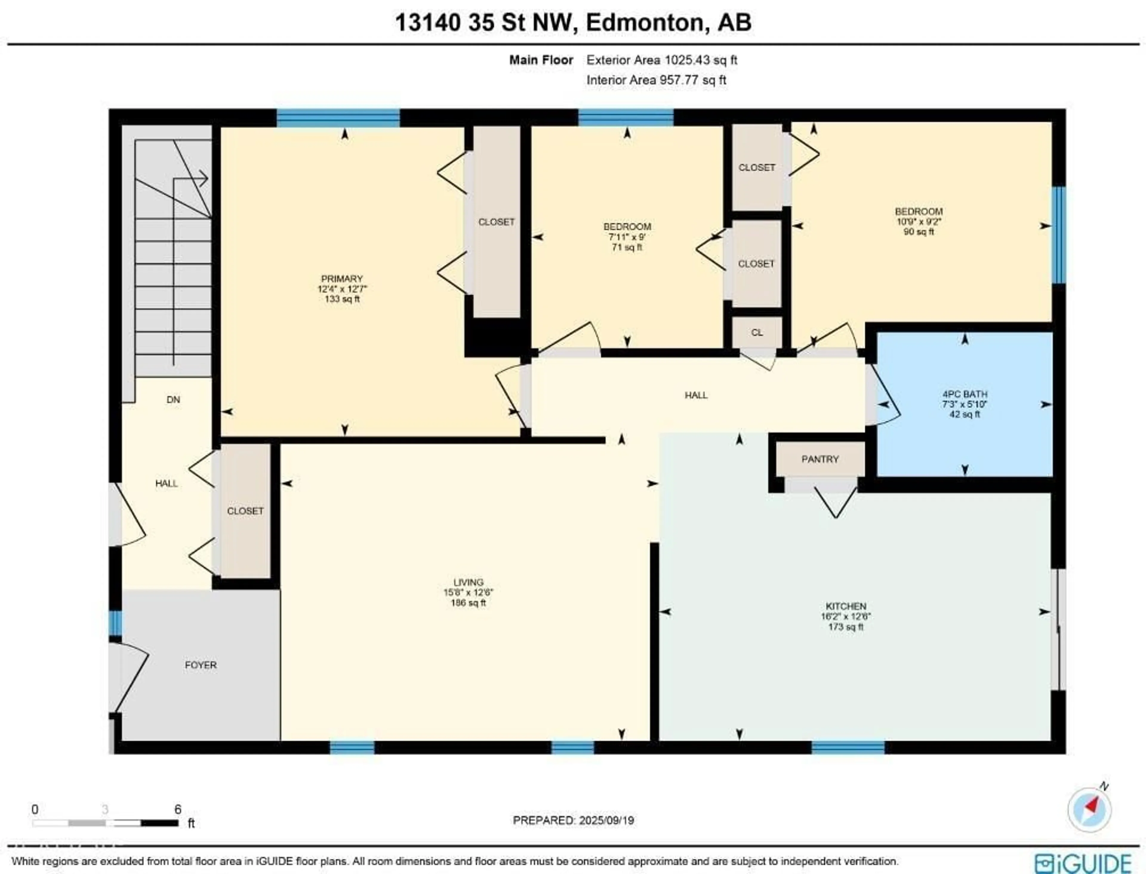 Floor plan for NW - 13140 35 ST, Edmonton Alberta T5A5C7