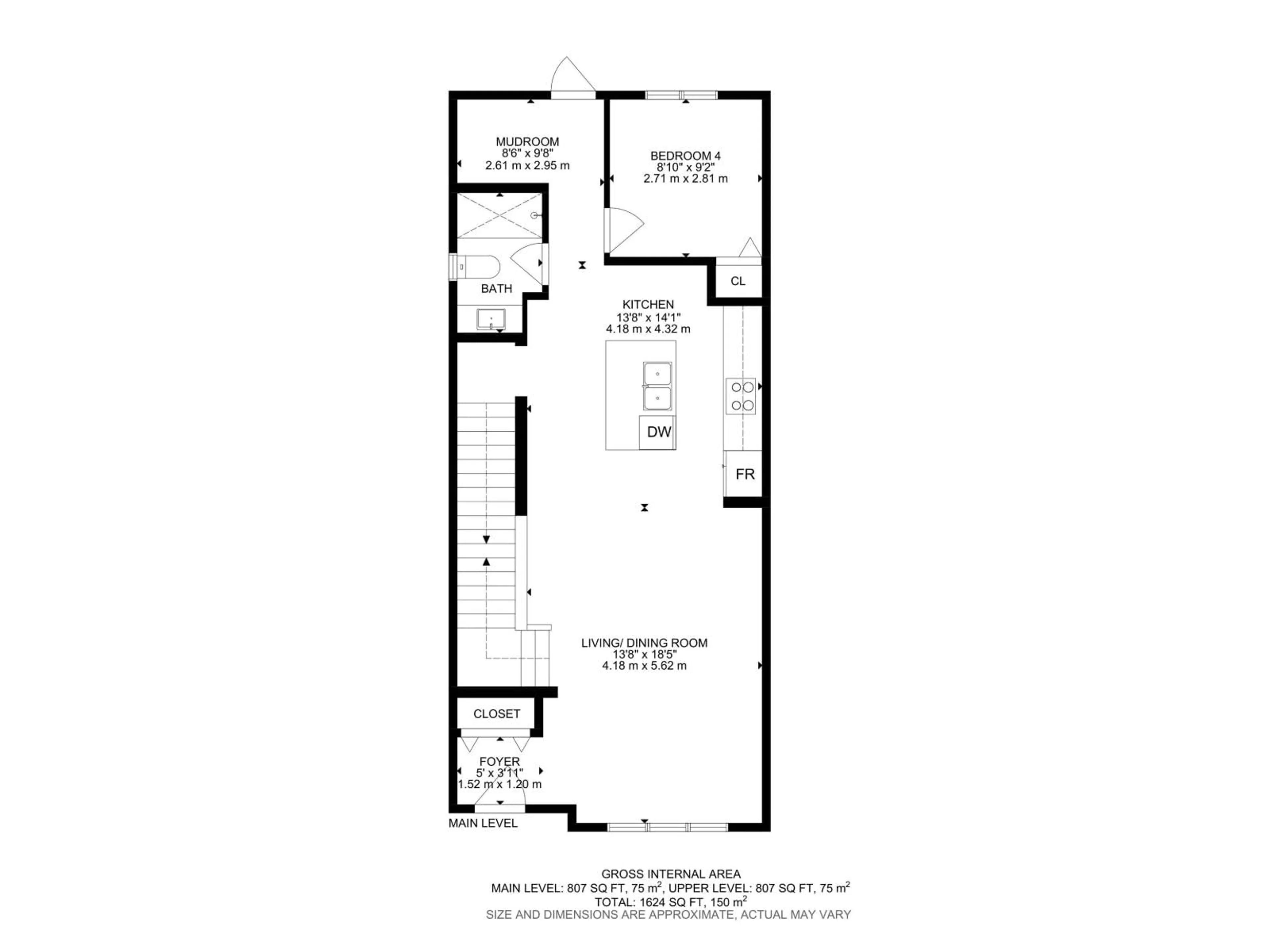 Floor plan for NW - 12309 91 ST, Edmonton Alberta T5B4C6