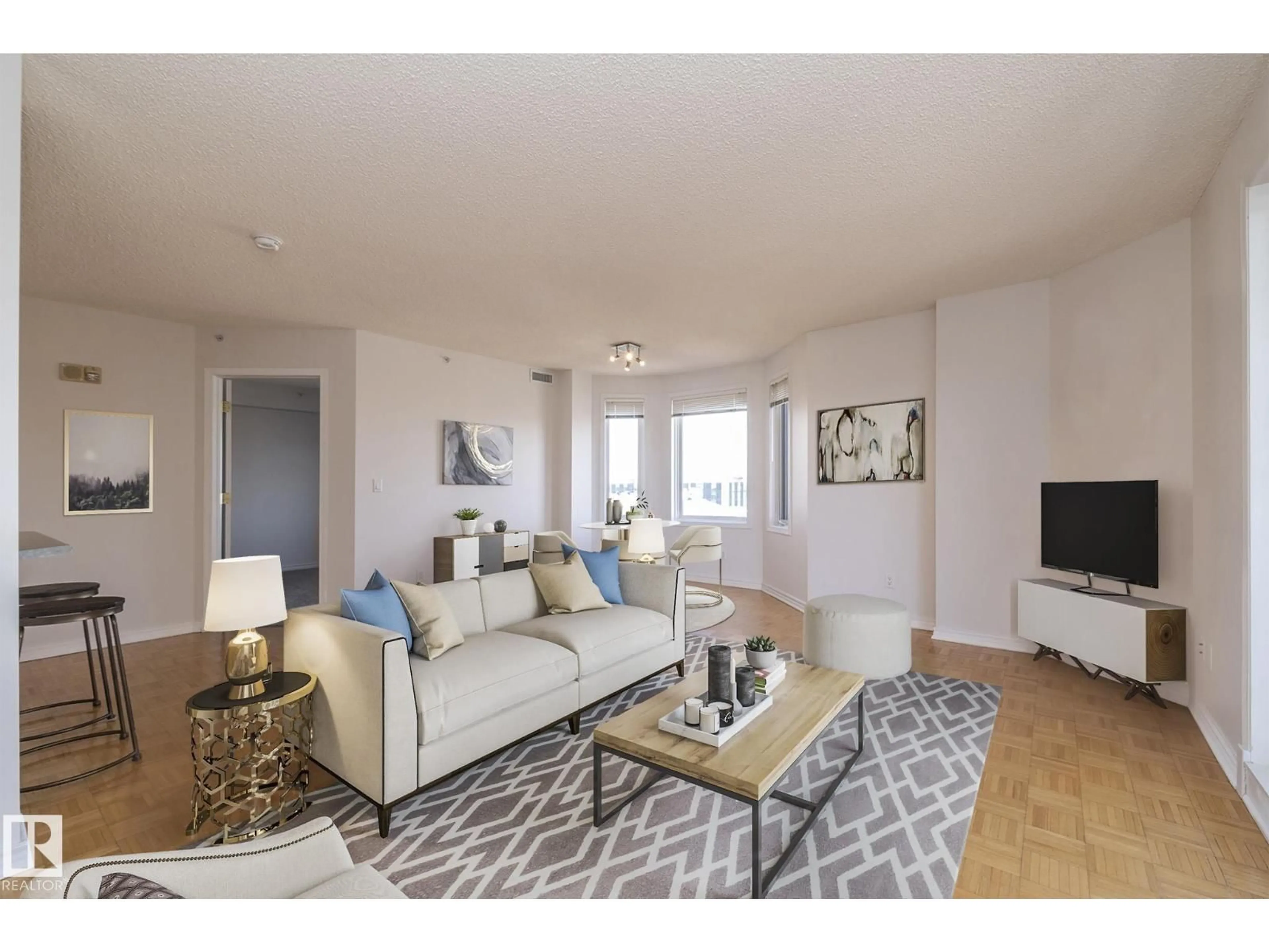 Living room with furniture, unknown for #801 - 10909 103 AV, Edmonton Alberta T5K2W7