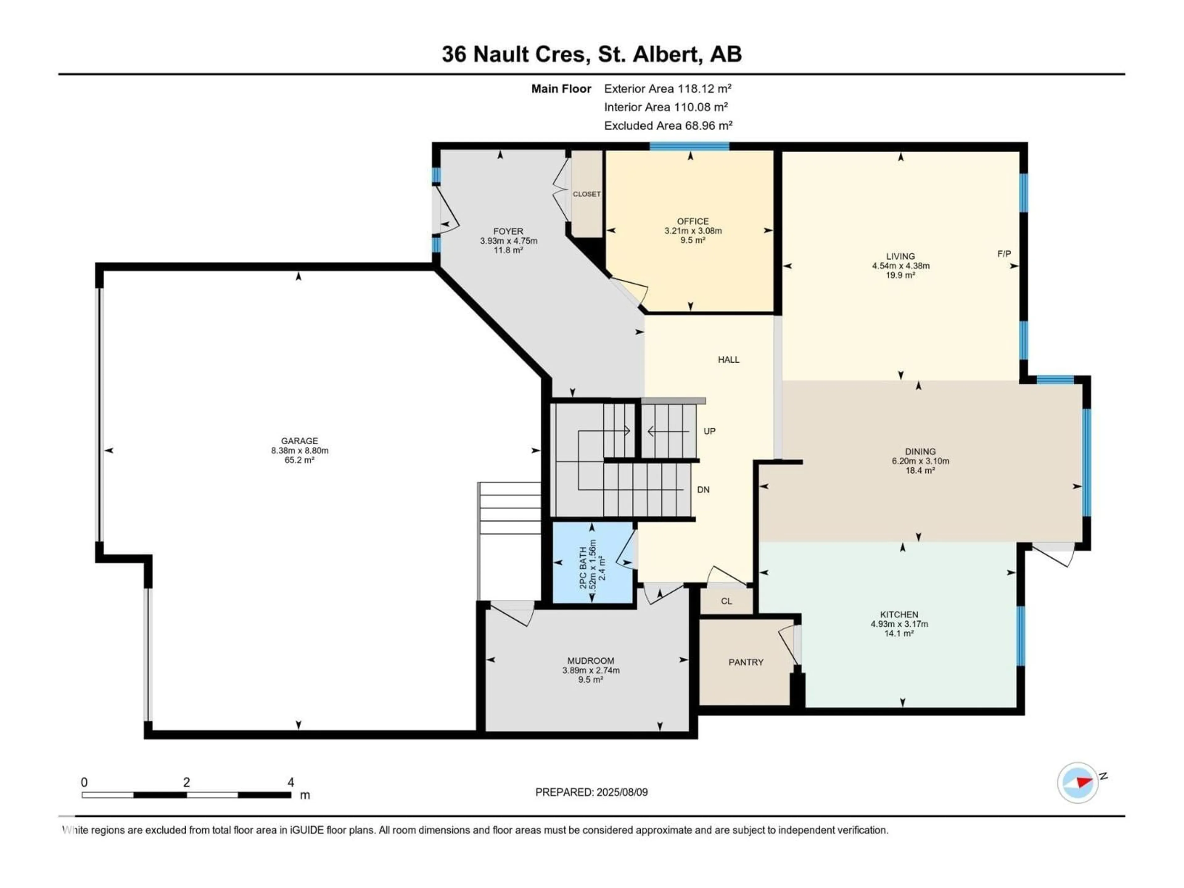 Floor plan for 36 NAULT CR, St. Albert Alberta T8N4H9