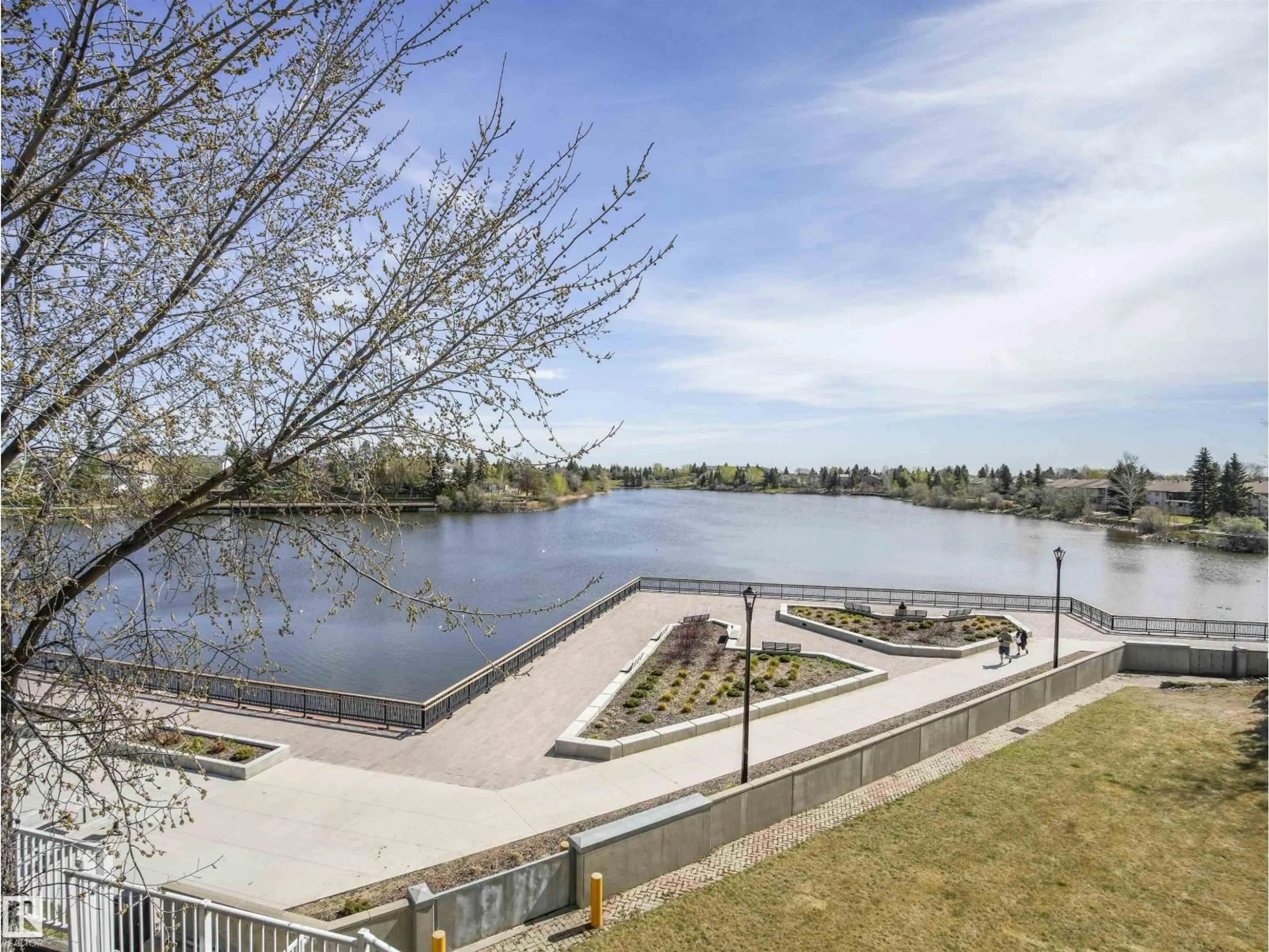 Patio, water/lake/river/ocean view for #208 - 11260 153 AV, Edmonton Alberta T6X6E7