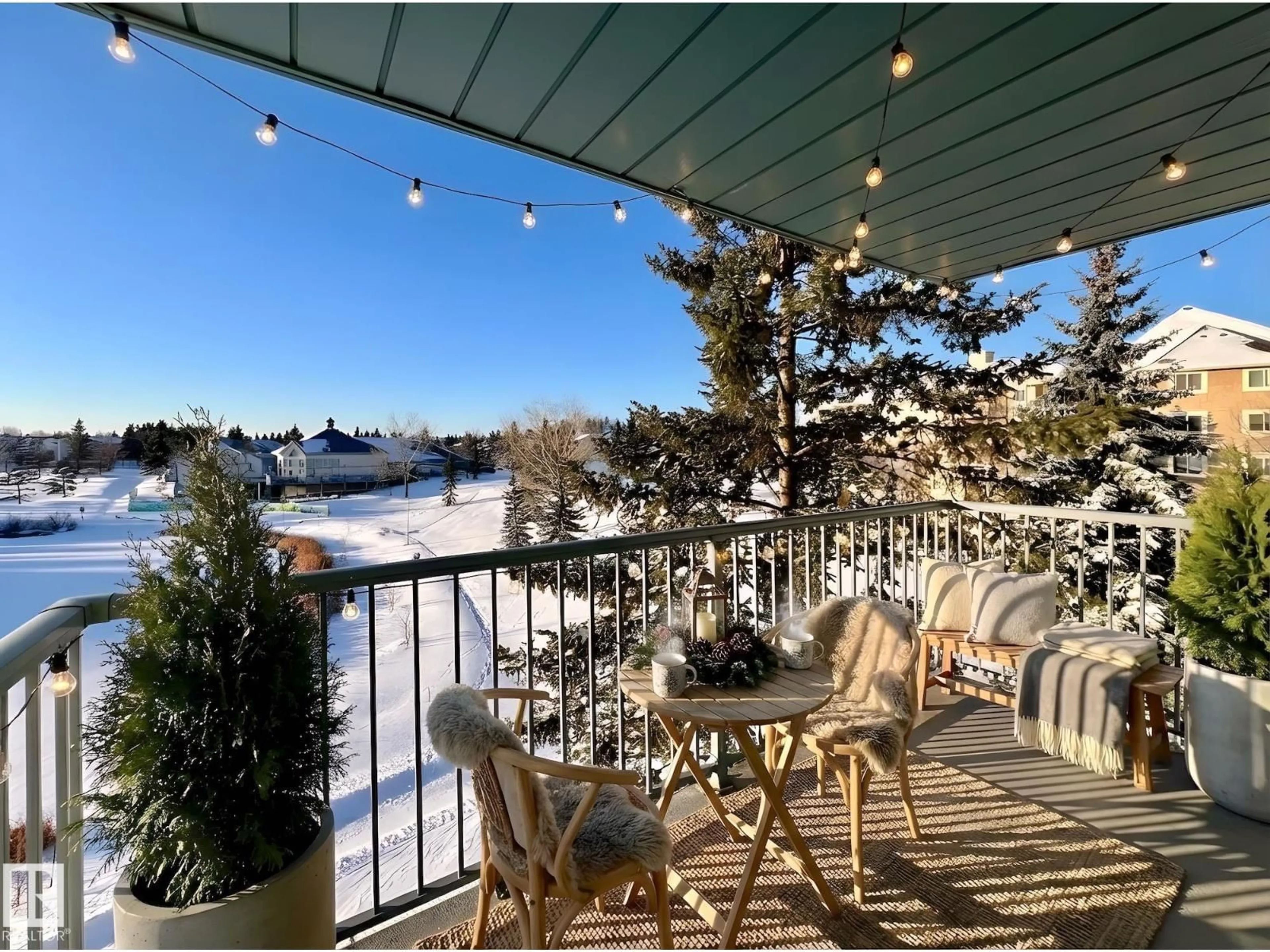 Patio, water/lake/river/ocean view for #334 - 9620 174 ST, Edmonton Alberta T5T6B9