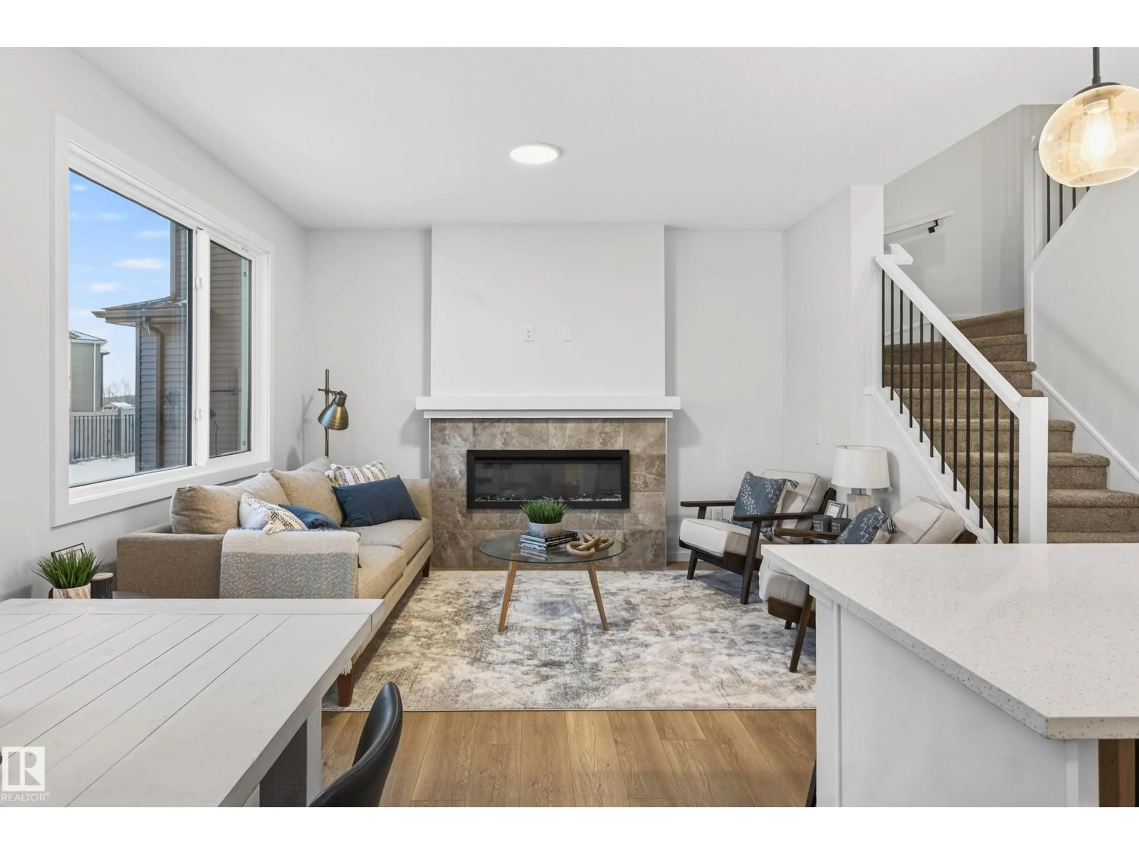 Living room with furniture, unknown for NW - 8019 228 ST, Edmonton Alberta T5T7X8