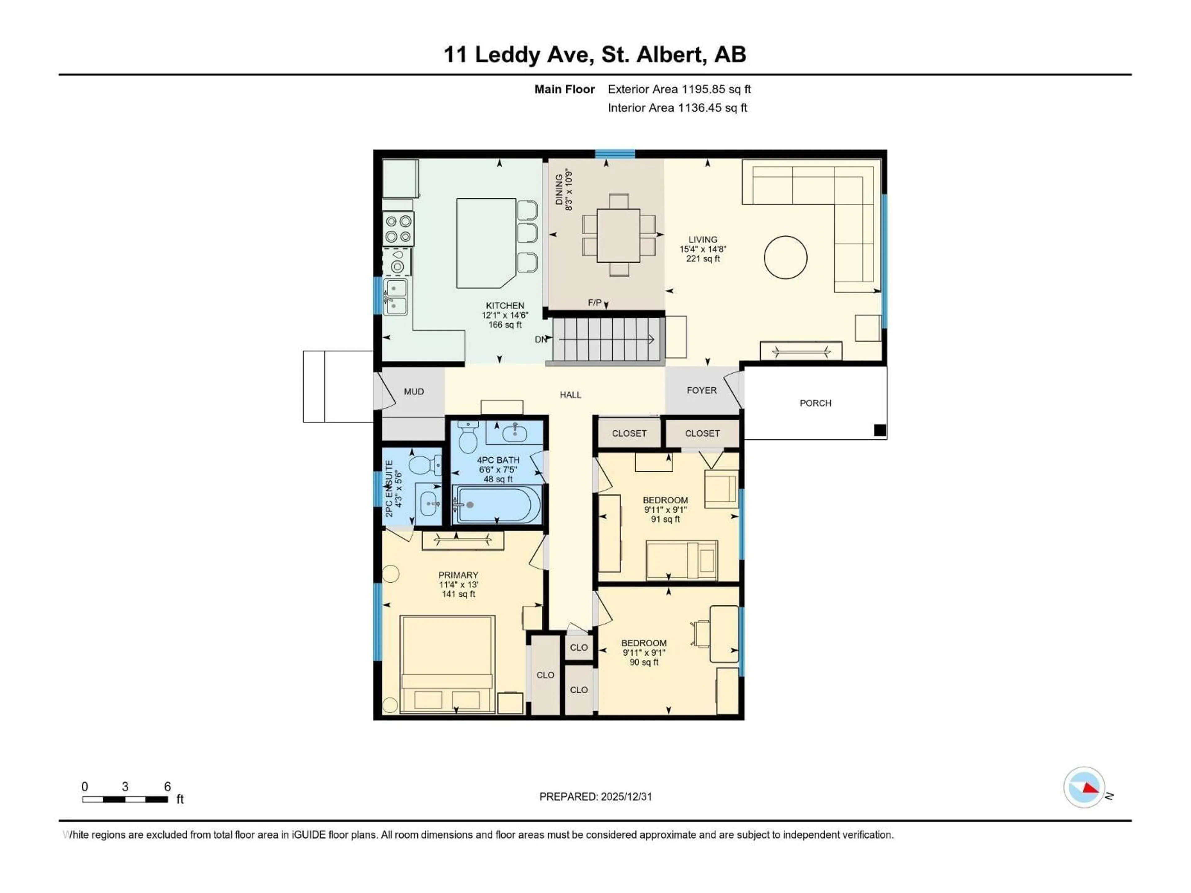 Floor plan for 11 LEDDY AV, St. Albert Alberta T8N1T2