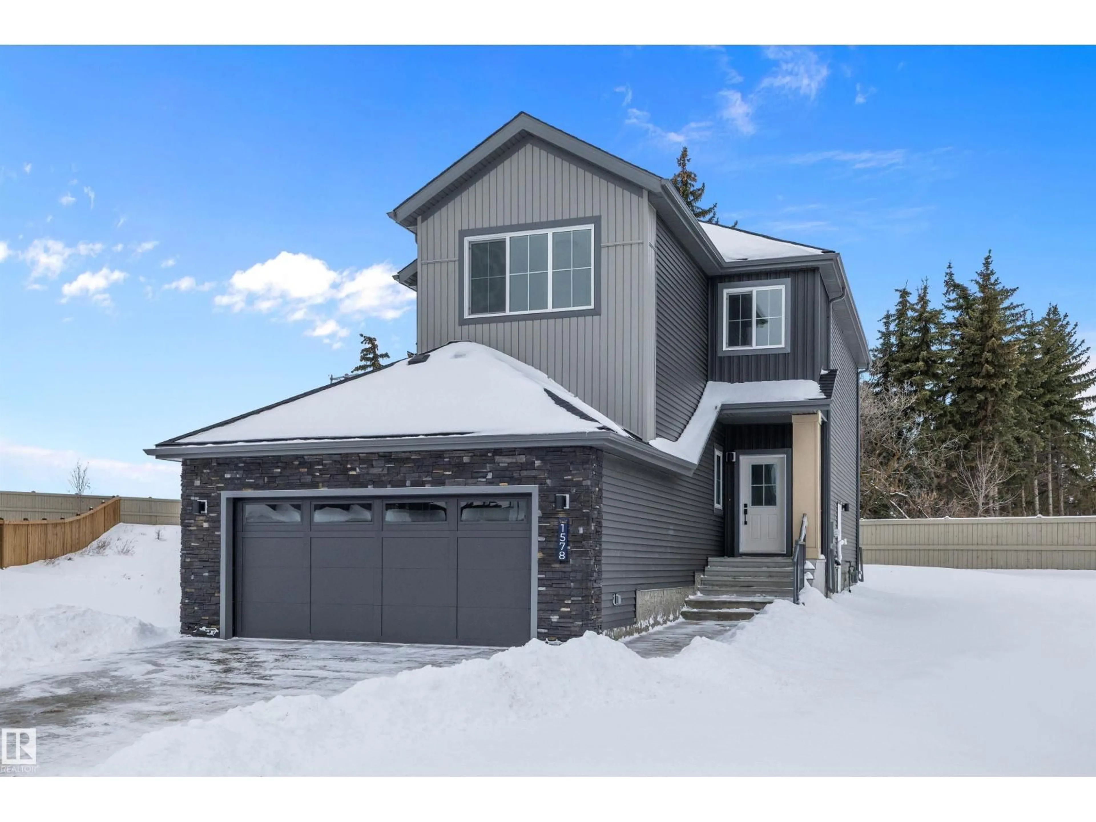 Home with brick exterior material, street for LI NW NW - 1578 SISKIN LINK, Edmonton Alberta T5S0V1