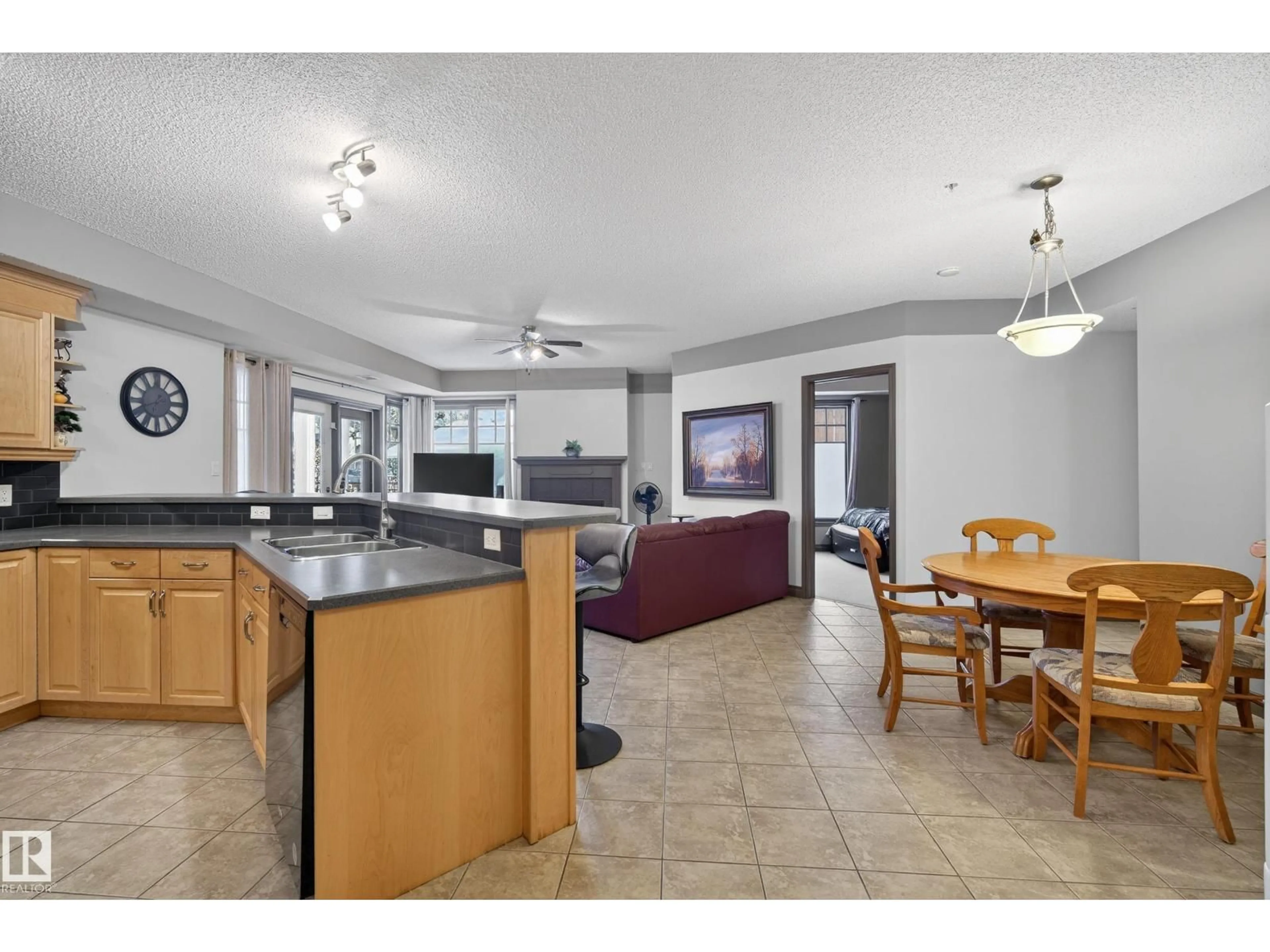 Open concept kitchen, unknown for #102 - 9803 96A ST, Edmonton Alberta T6A4A5