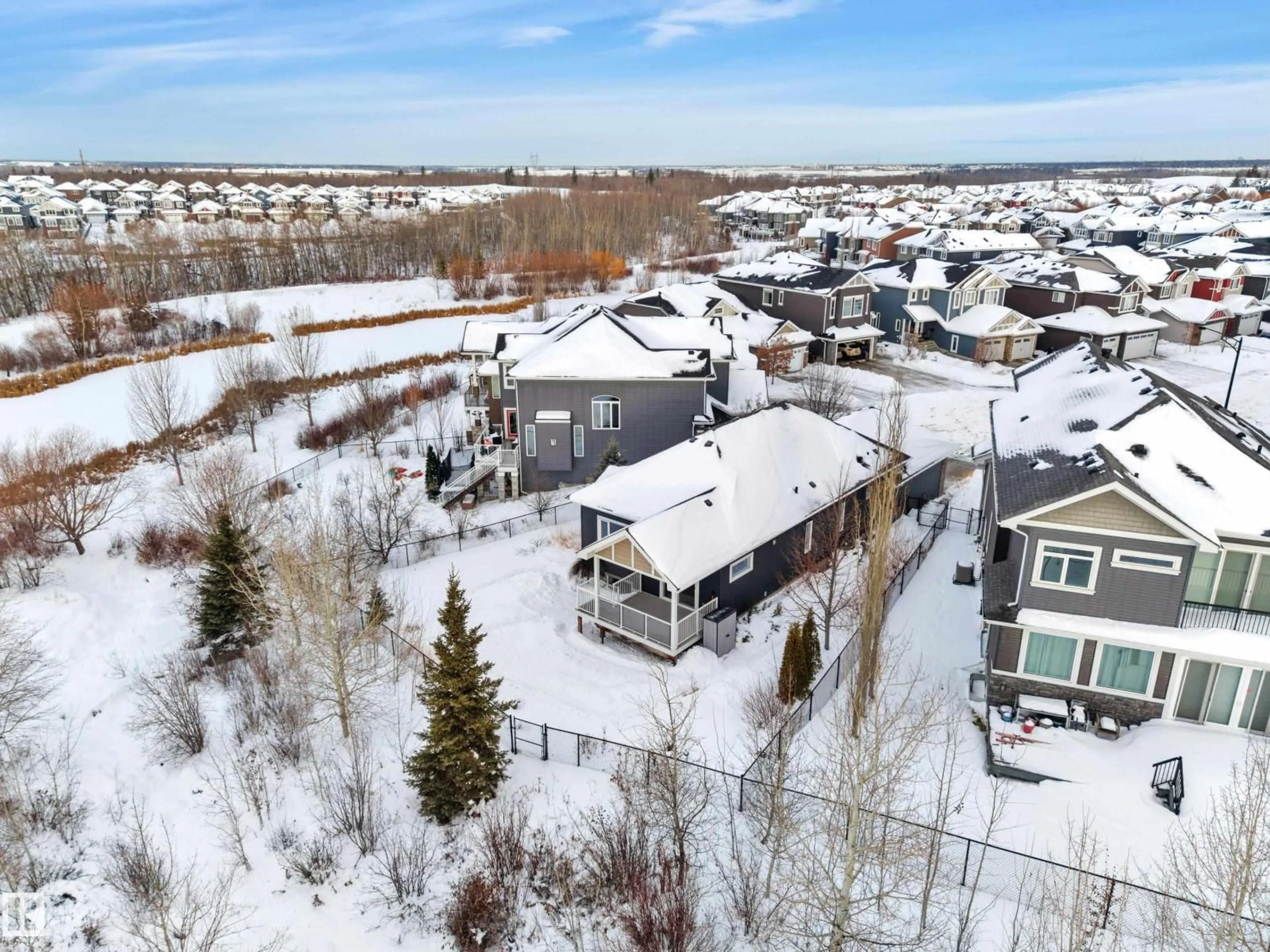 A pic from outside/outdoor area/front of a property/back of a property/a pic from drone, street for 2137 BLUE JAY PT, Edmonton Alberta T5S0H9