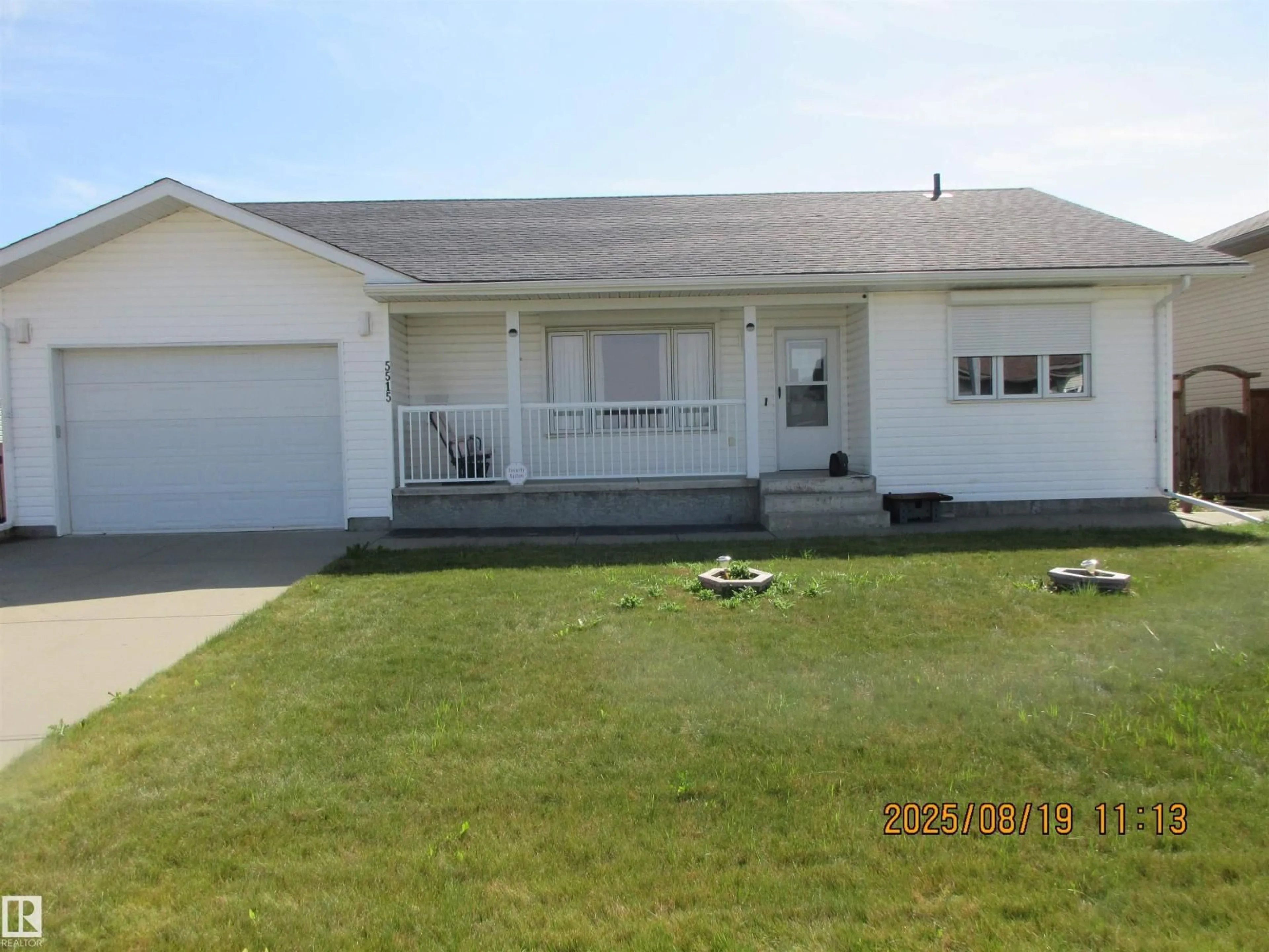Home with vinyl exterior material, street for 5515 43 ST, Lamont Alberta T0B2R0