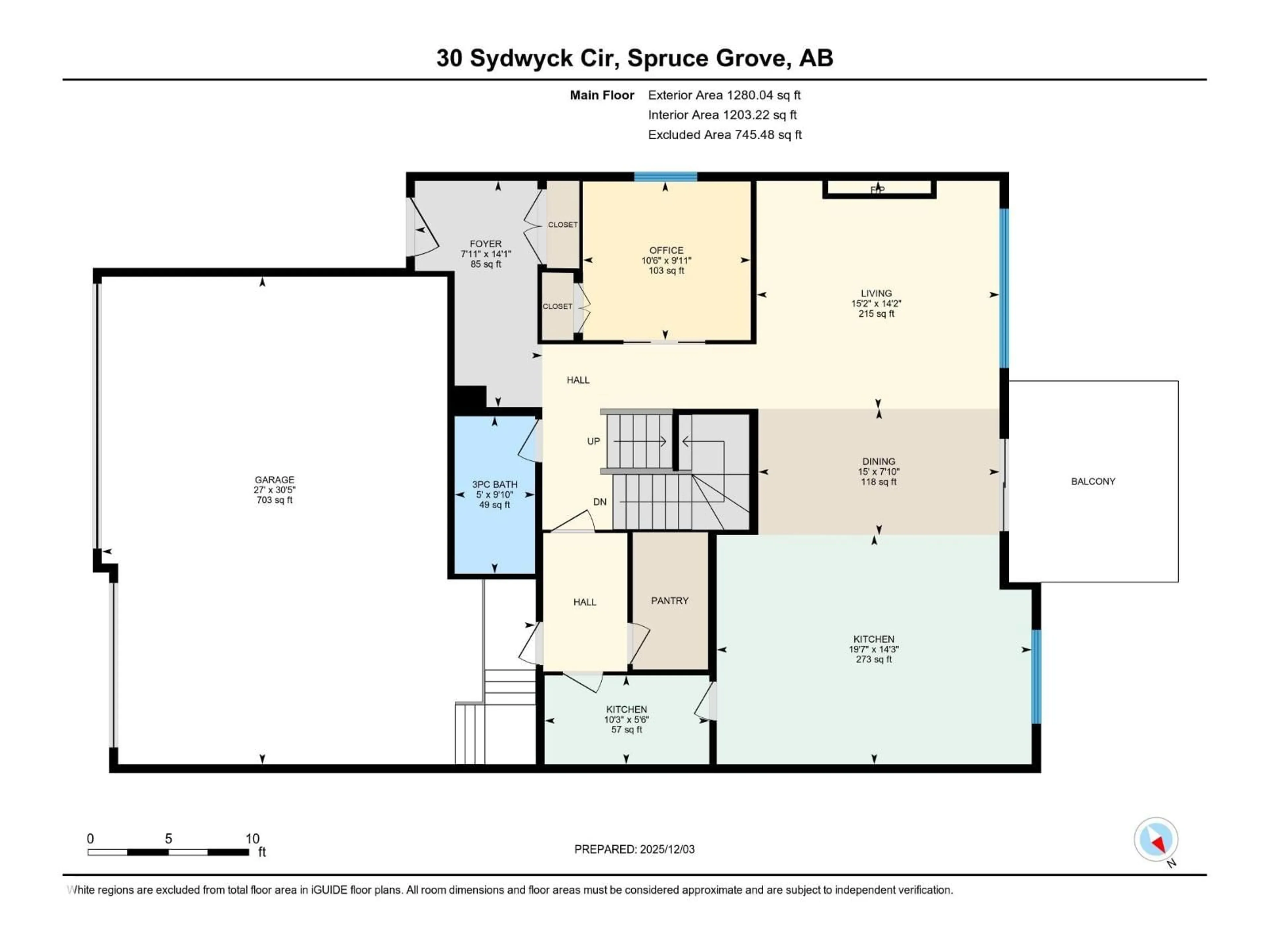 Floor plan for 30 SYDWYCK CI, Spruce Grove Alberta T7X0A0