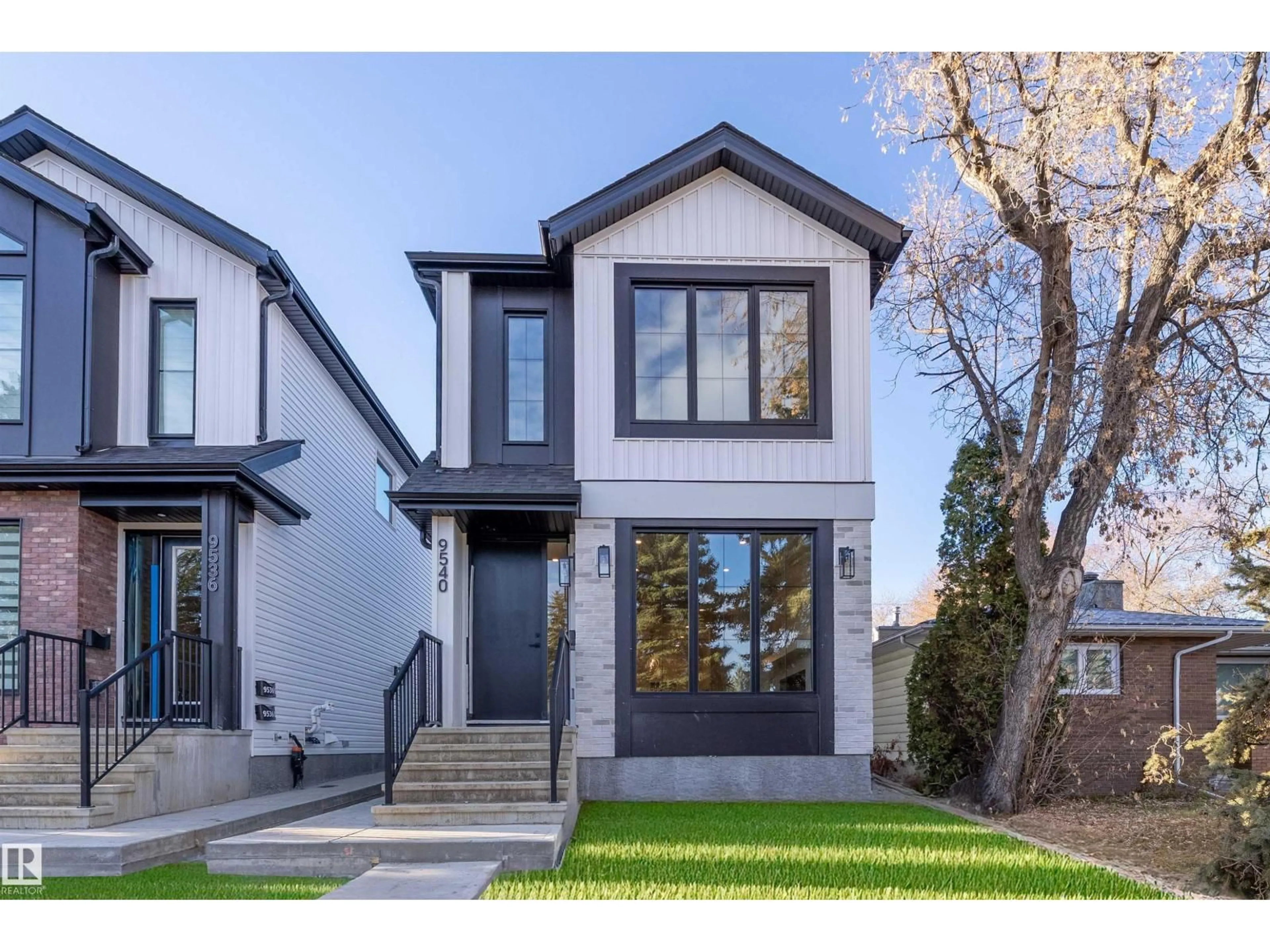Home with brick exterior material, street for 9540 148 ST, Edmonton Alberta T5N3E4