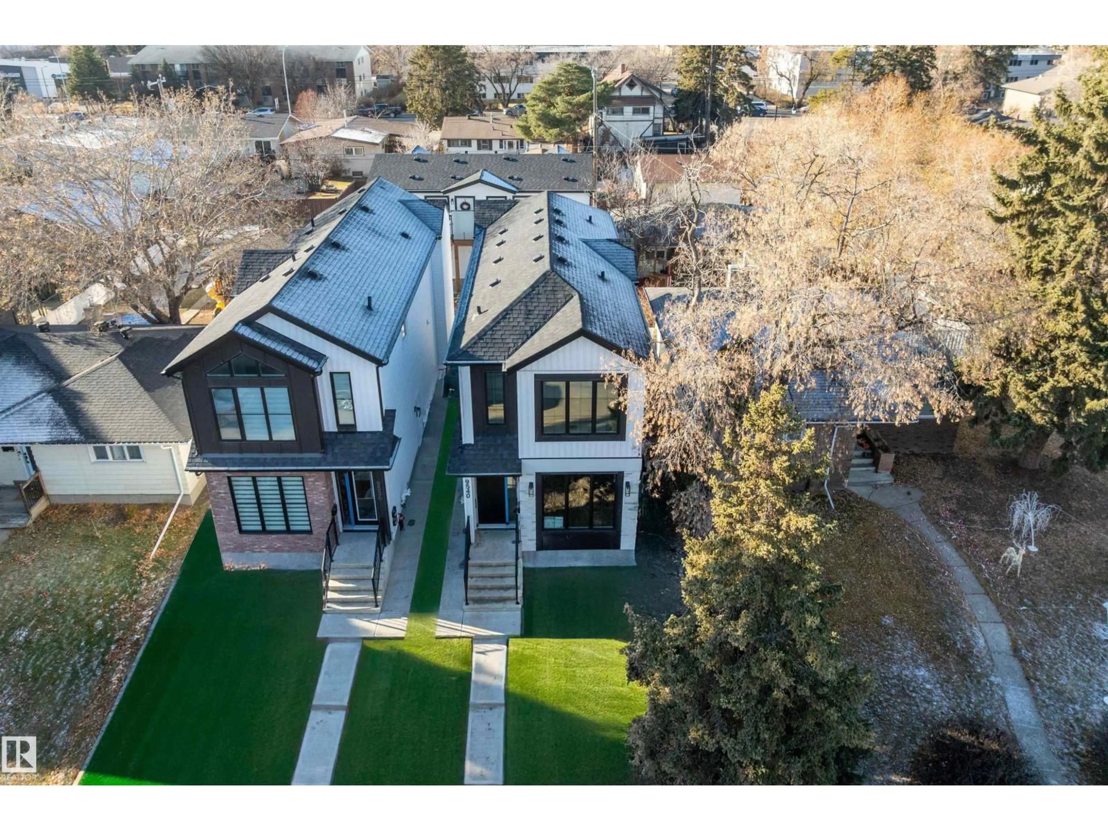 A pic from outside/outdoor area/front of a property/back of a property/a pic from drone, street for 9540 148 ST, Edmonton Alberta T5N3E4